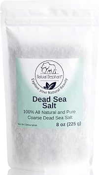 Natural Elephant Dead Sea Bath Salt Travel and Trial Sizes |100% Natural and Pure| Fine and Coarse Grain | Ideal for Baths and Soaks 8 oz Travel Size, Coarse Grain