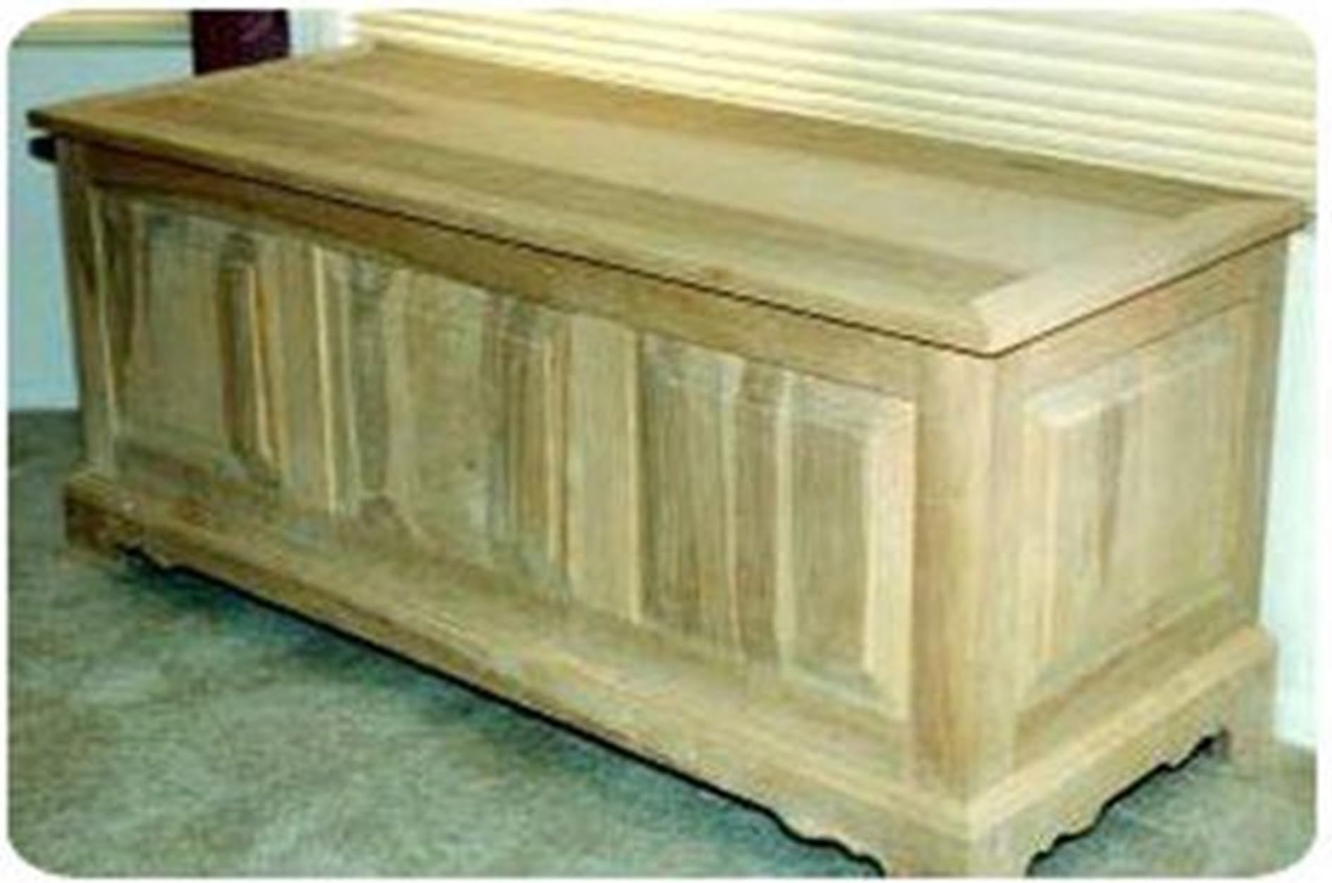 Woodcraft Project Paper Plan To Build Raised Panel Hope Chest - Material Not Included