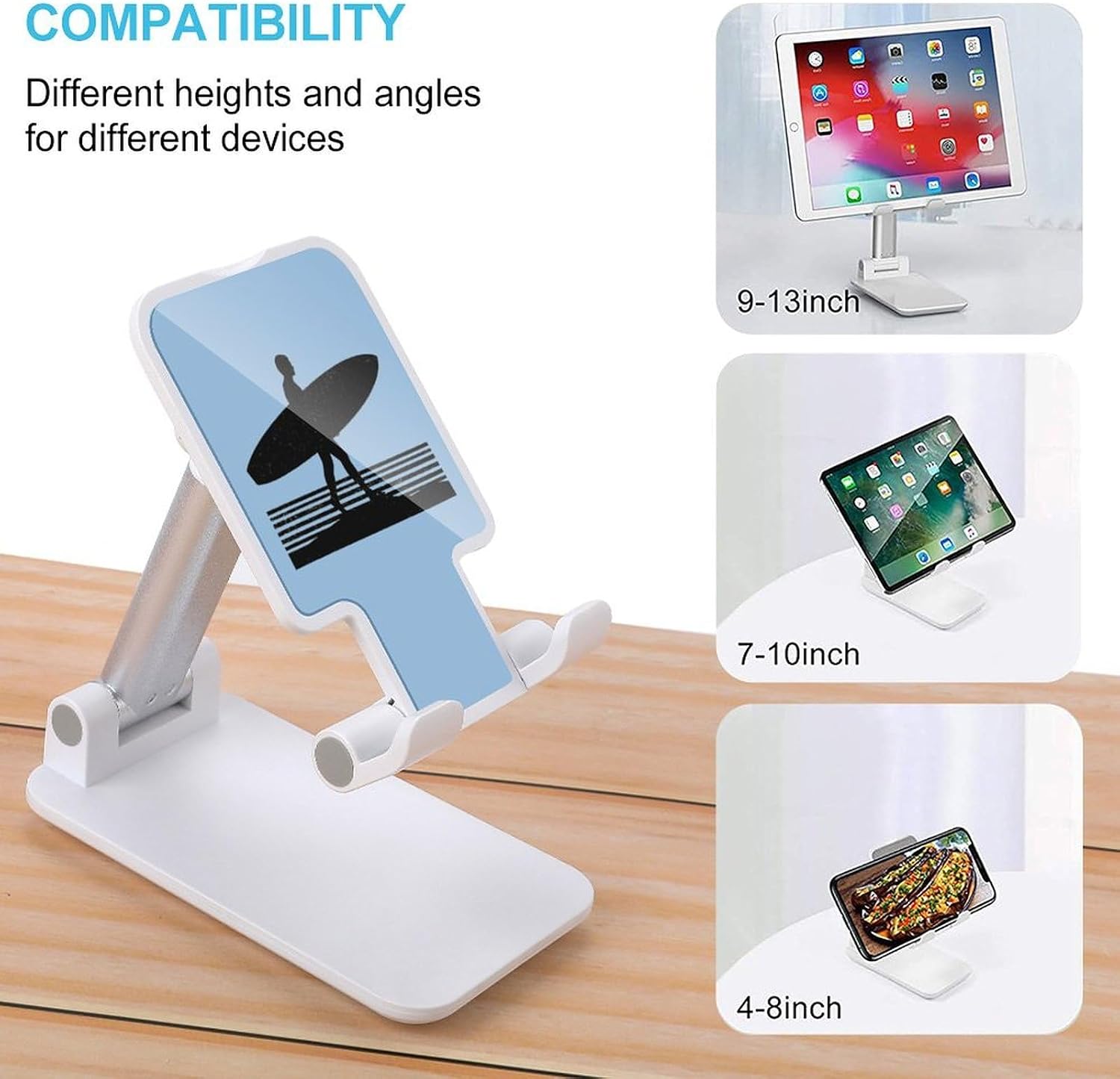 Surfing Sports Folding Cell Phone Stand for Desk image 3