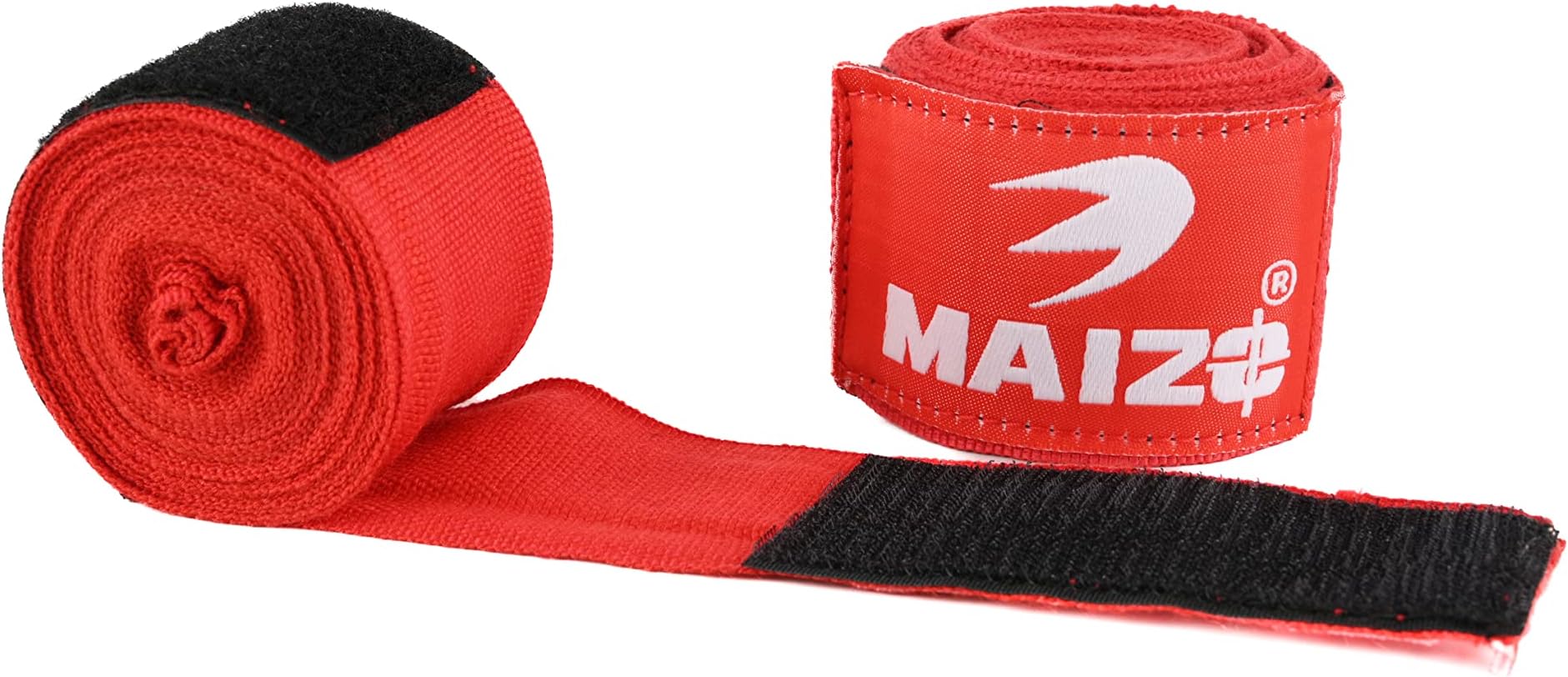 Maizo Stretchable Support Hand wrap, Workout/Boxing & Punching Great for MMA, Muay Thai, Martial Arts, Wrist Support for Adults (180, Red)