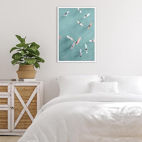 Miniatura 2 de KFDJIG Pósteres vintage de surf costero Funky Ocean Surfboard Surf Lienzo Arte de pared Verano Playa Surfer Deportes Olas Impresiones de Olas