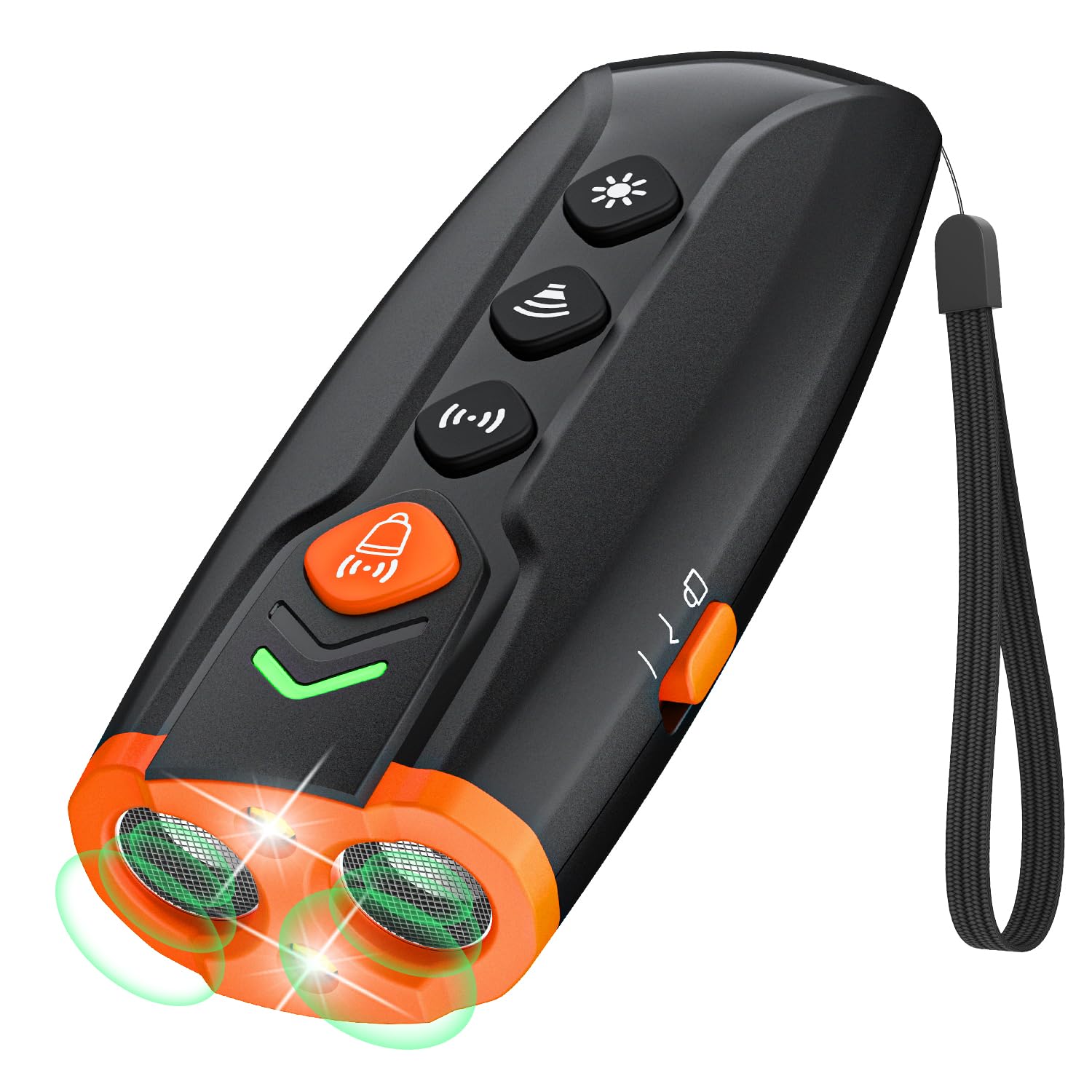 Appareil anti-aboiement à ultrasons rechargeable avec 4 fréquences réglables et lampe de poche LED pour chiens de petite et grande taille