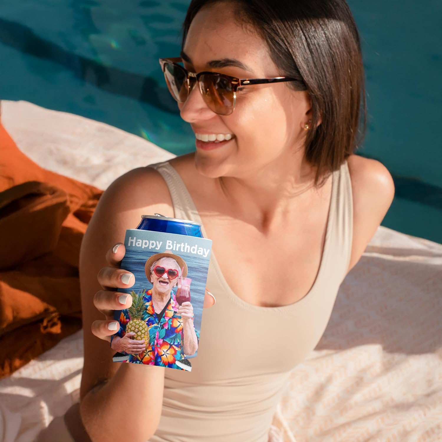 VictoryStore Custom Can Coolers, 16 oz, Multicolor, Polyester, Foam