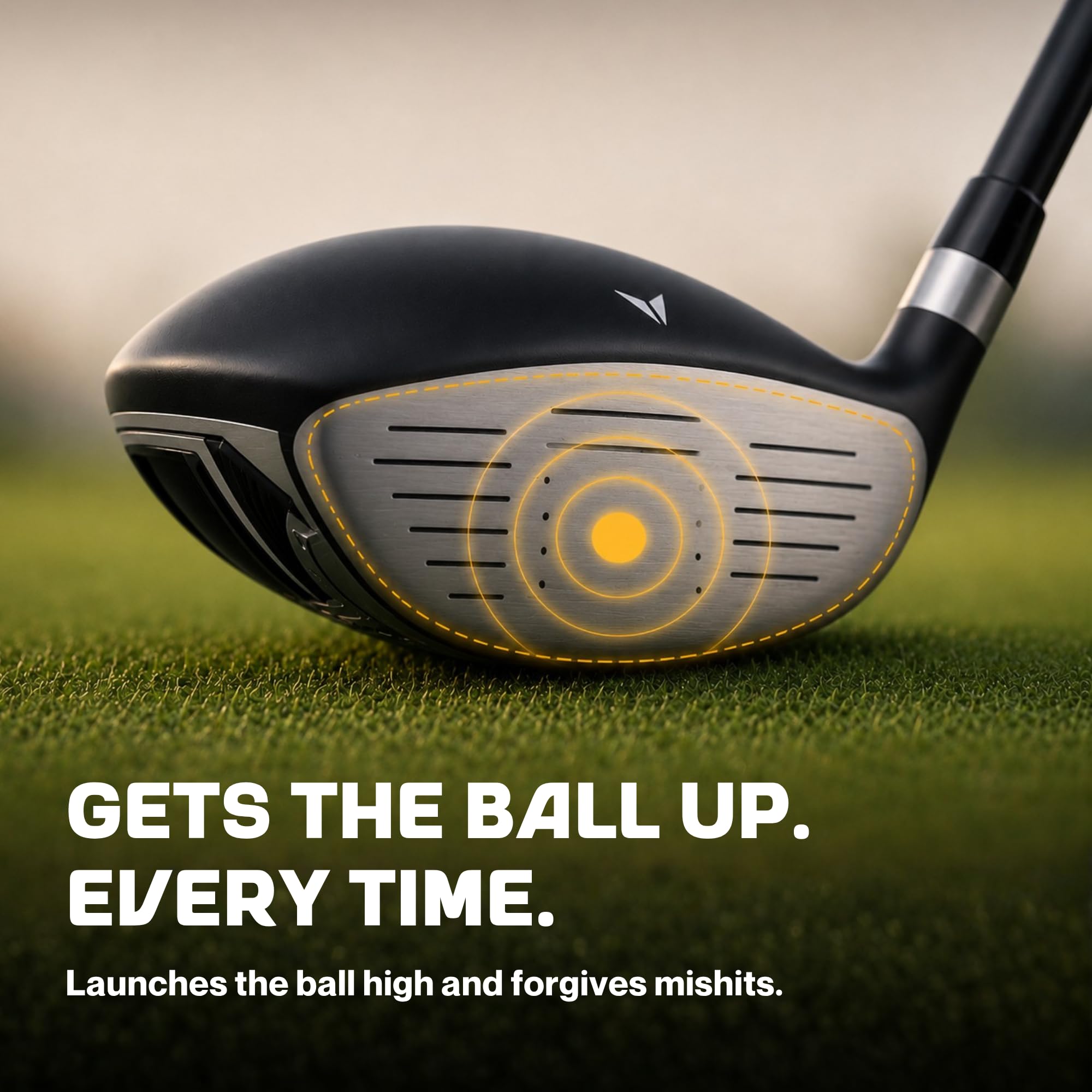 Speed System Golf Hybrid-Golfschläger aus Edelstahl – leichter Graphitschaft, hohe Launch, USGA-genehmigt, rechte Hand, Herren-Schläger und Schlägerhaube, schwarz