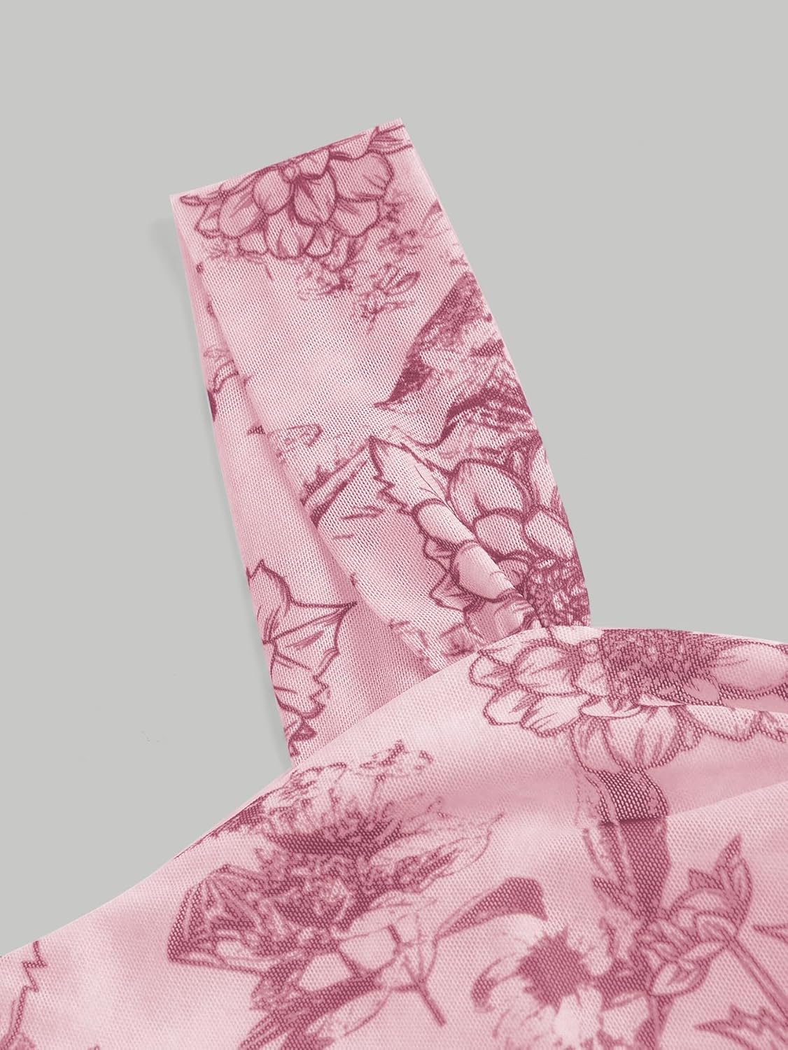 GORGLITTER Women's Floral Summer Wedding Guest Dress Ruched Cocktail Party Bridal Shower Formal Beach Midi Sun Dresses - Image 3