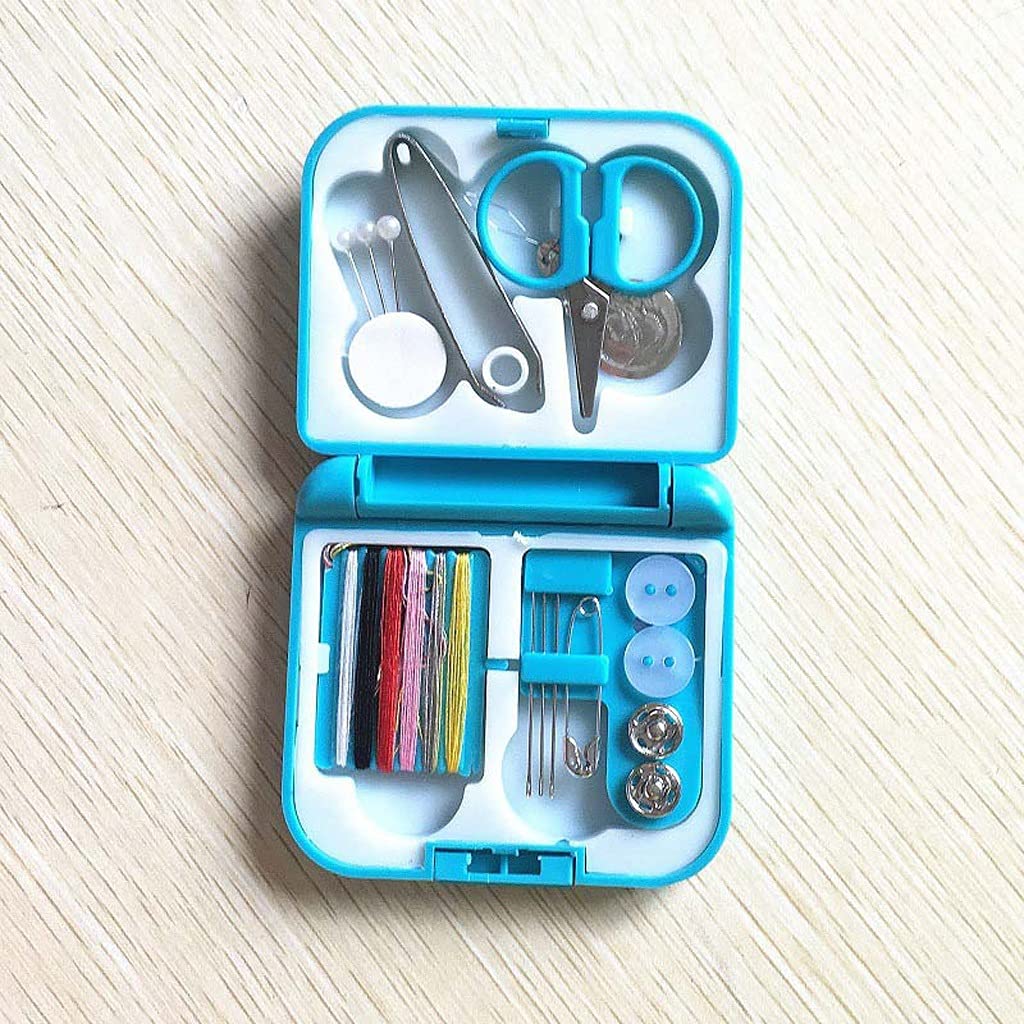 Cajas de Almacenamiento para Botones, alfileres, Caja de Costura, Herramientas para el hogar, Kit de Costura portátil para Viajes, Tijeras, dedal, Agujas, Hilos, Caja.