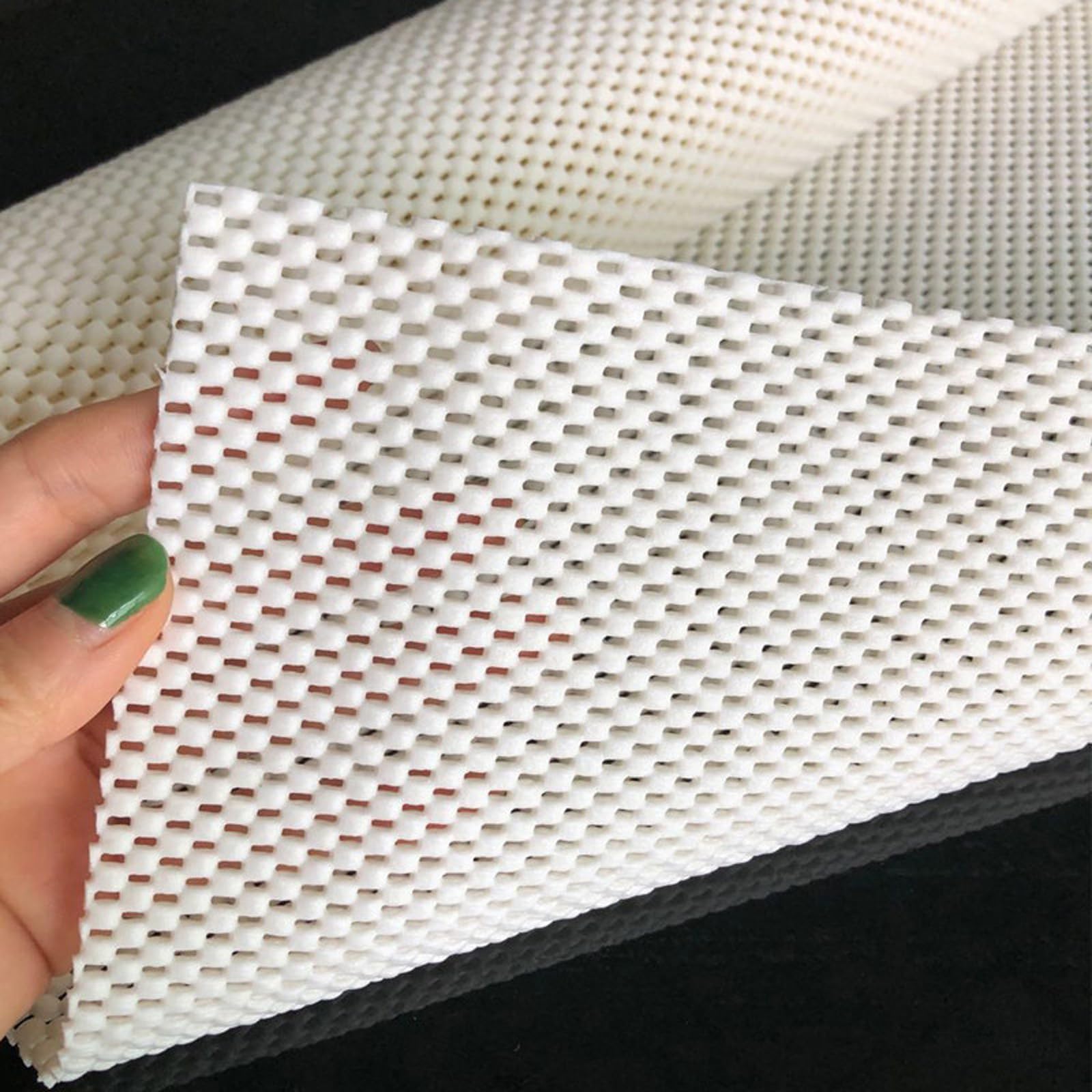 PVC Sottotappeto Antiscivolo,Sottopiede per Tappeti,Sottofondo Antiscivolo Tagliabile,Sottotappeto Antiscivolo per Parquet,Riutilizzabile,Lavabile,per Cassetti,Materasso,Divano,Casa