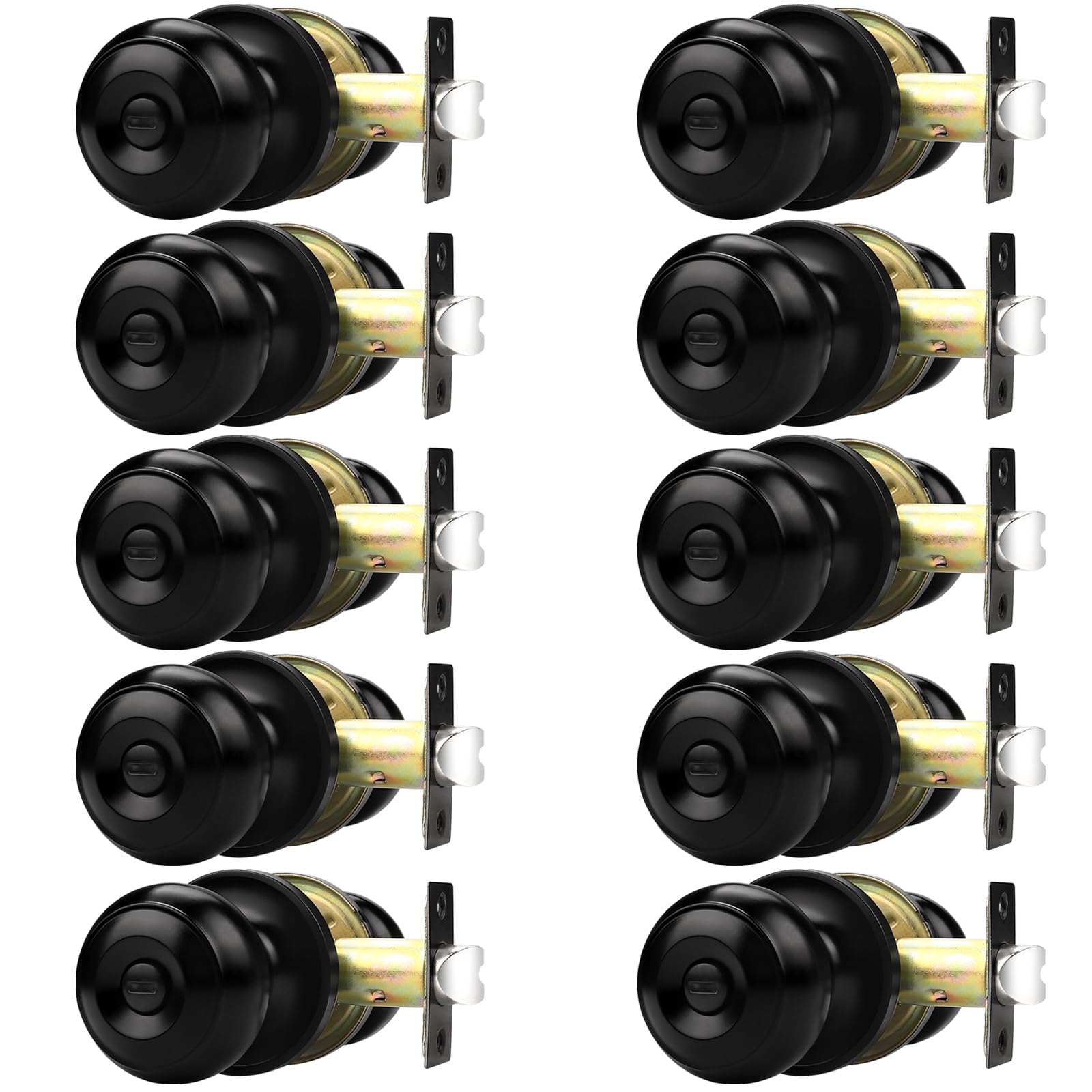 Probrico Black Door Knobs - Matte Black -28