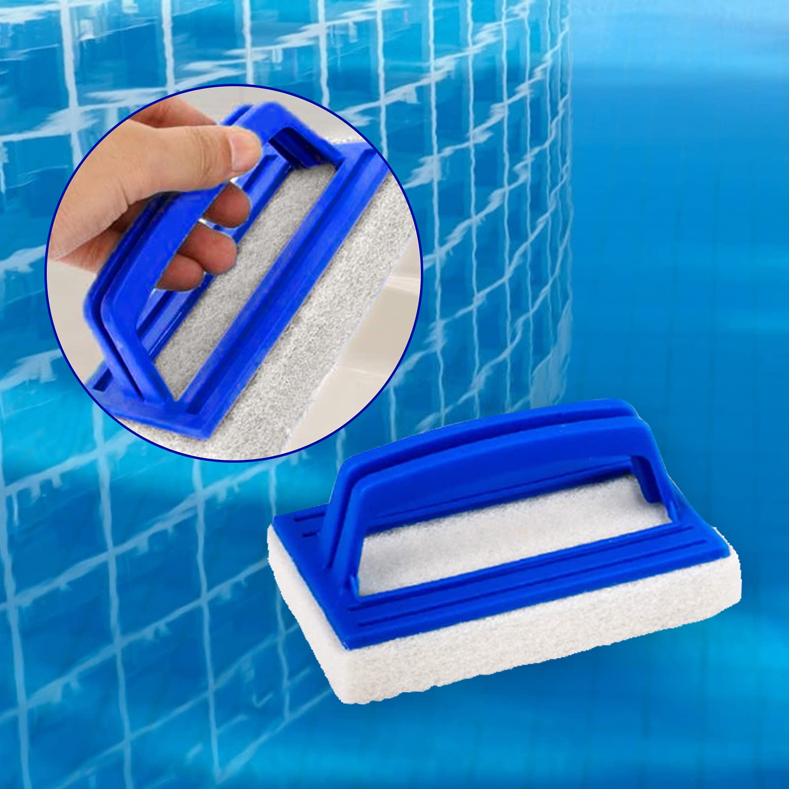 Brosse Piscine Eponge Nettoyage Ligne d'eau Paroi Mur Lot de 3