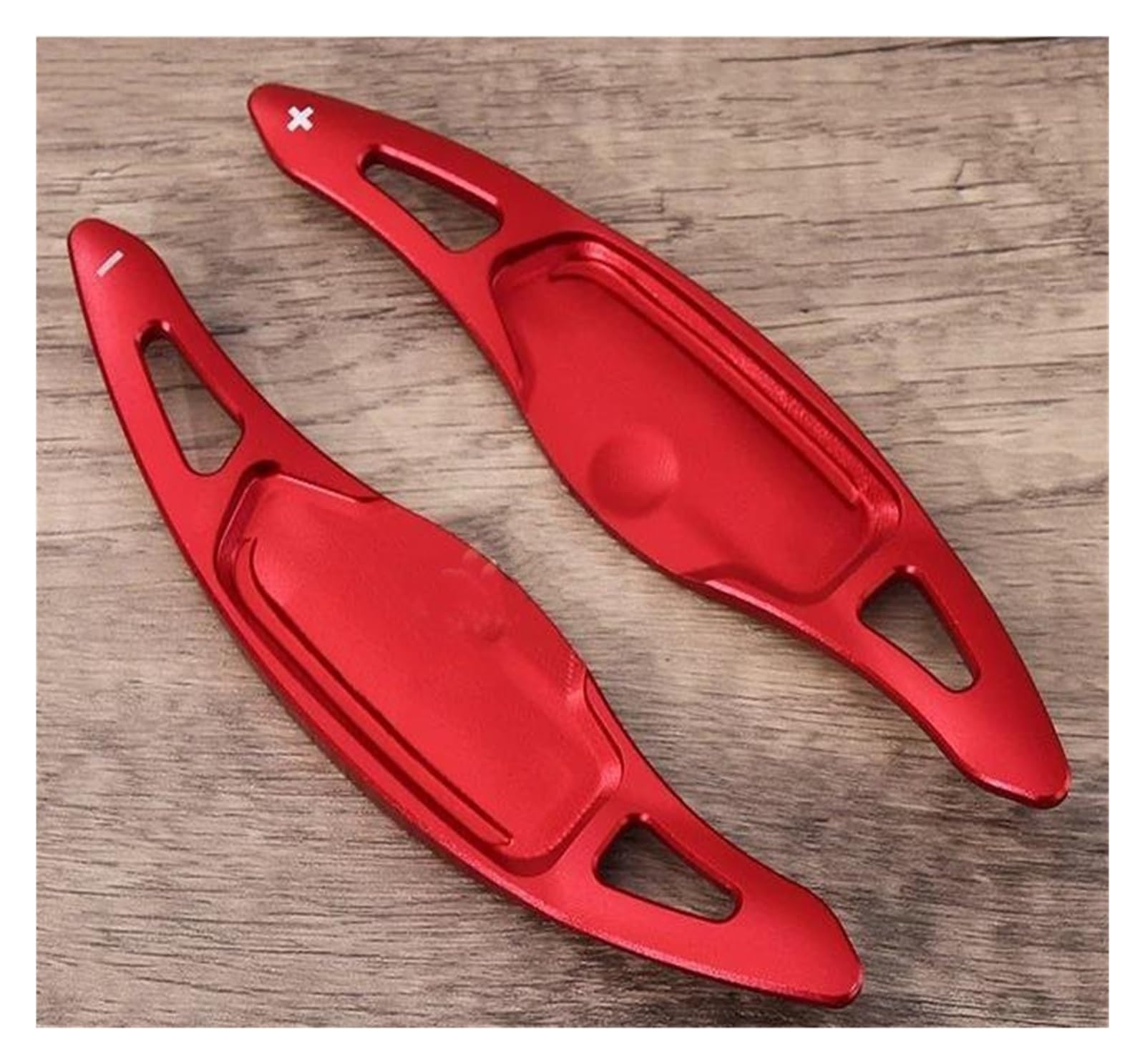 VTSGBLS Non-Slip Steering Wheel Aluminum Alloy Car Steering Wheel Gear Shifters Paddle Shift Extension for Kia for Stinger(RED)