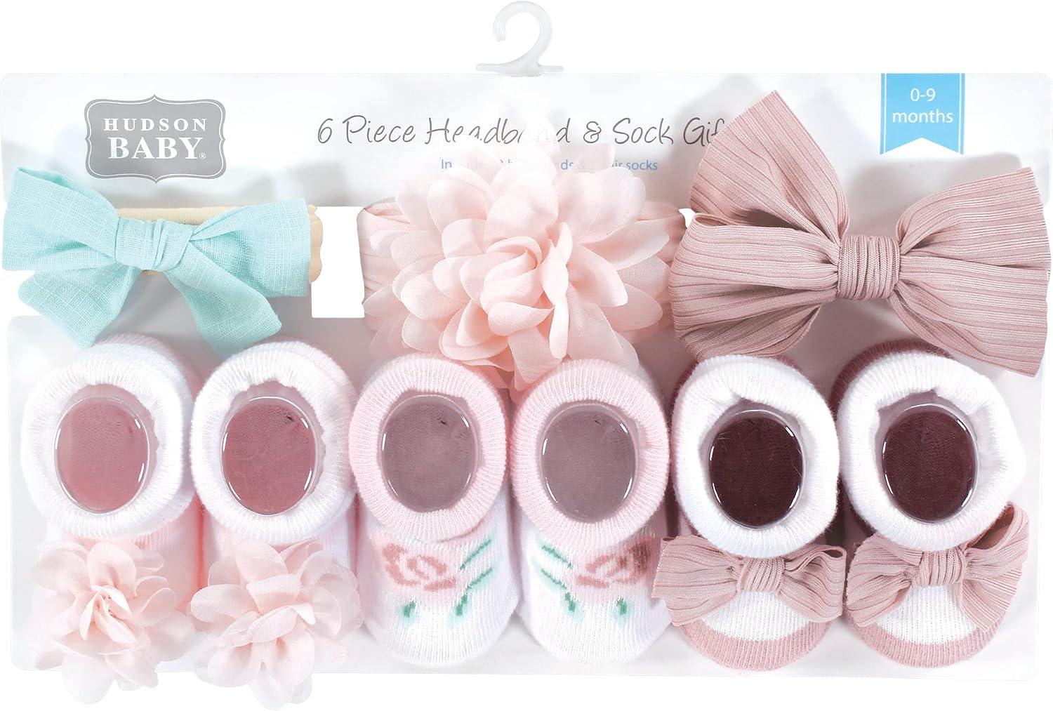 Hudson Baby Unisex Baby Headband and Socks Set