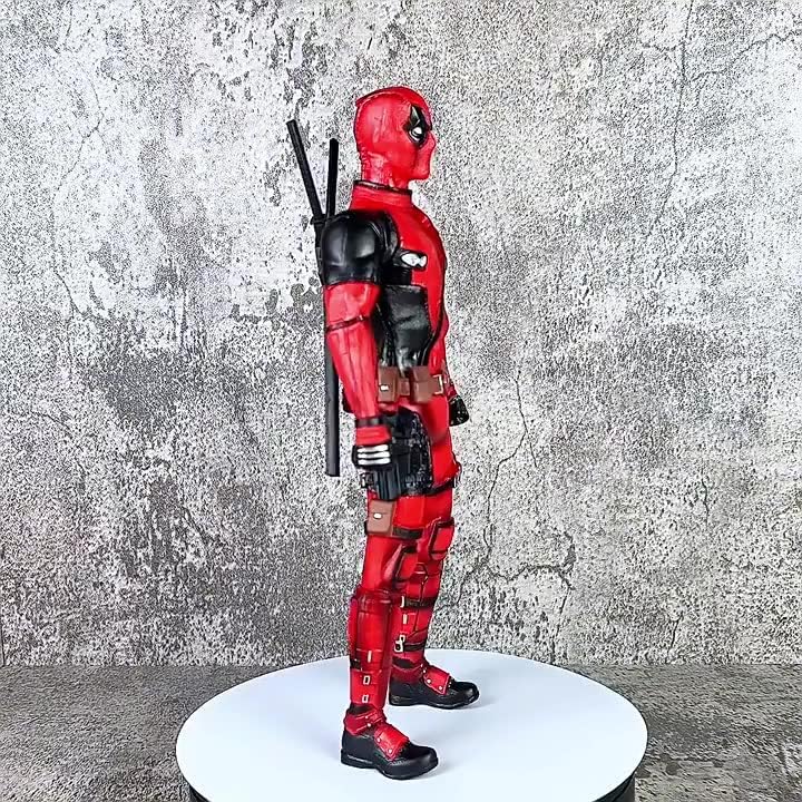 Image of Gifts- Deadpool Action Figure Toys for Study Table, Office Desk Decoration - Gift for Fans and Collectors| Deadpool,Size Approx 30 CM