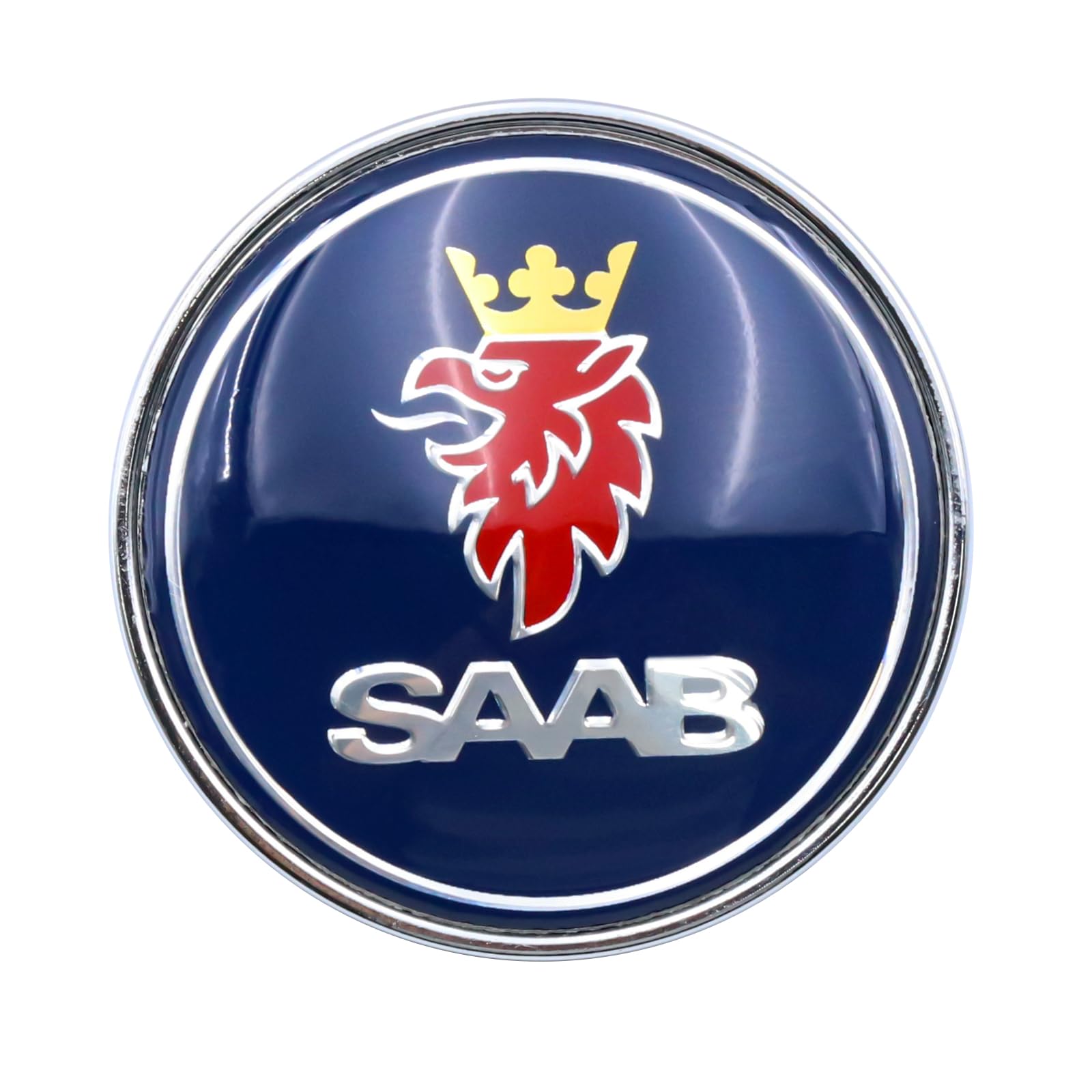 1 insignia de 50 mm para capó delantero de coche SAAB 93 9-3 900 9000 5289871 azul