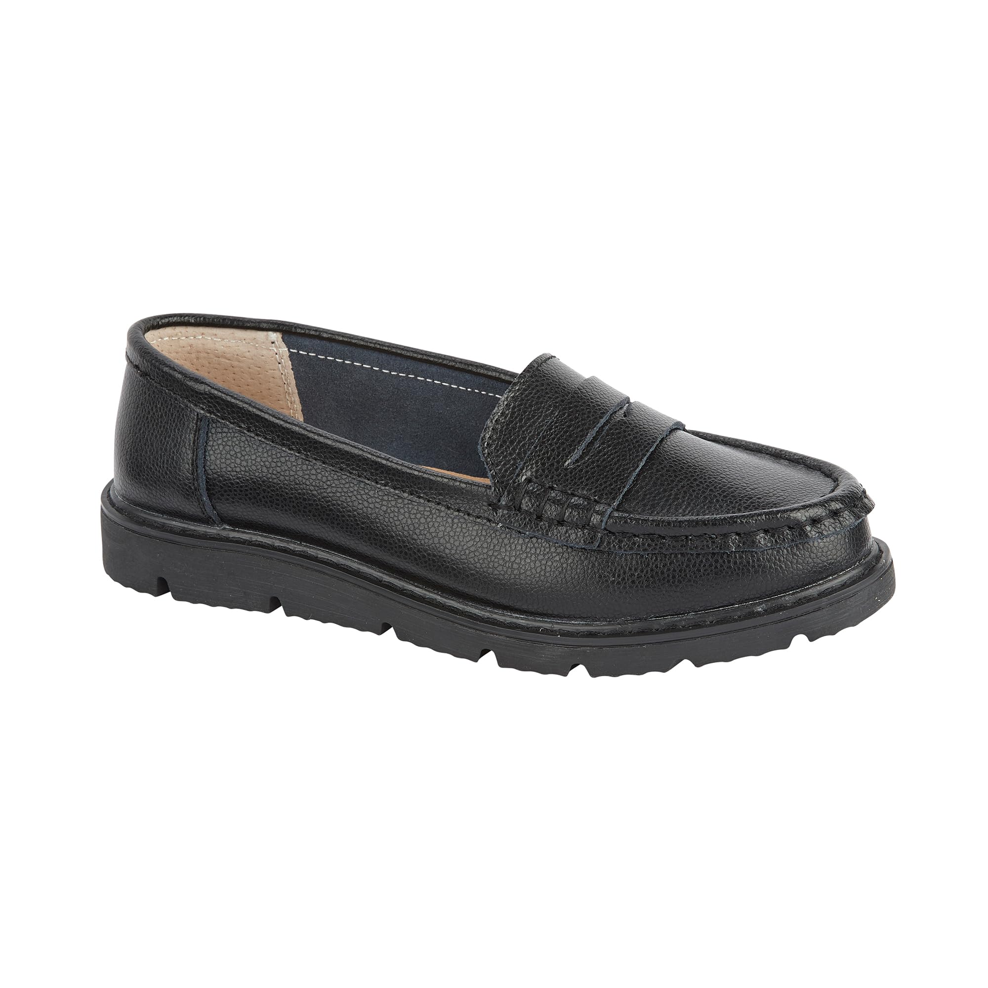 Women’s Real Suede Leather Penny Loafer Comfortable Smart/Casual Flat Slip-on Boat Shoe in Sizes 4-8-image-1