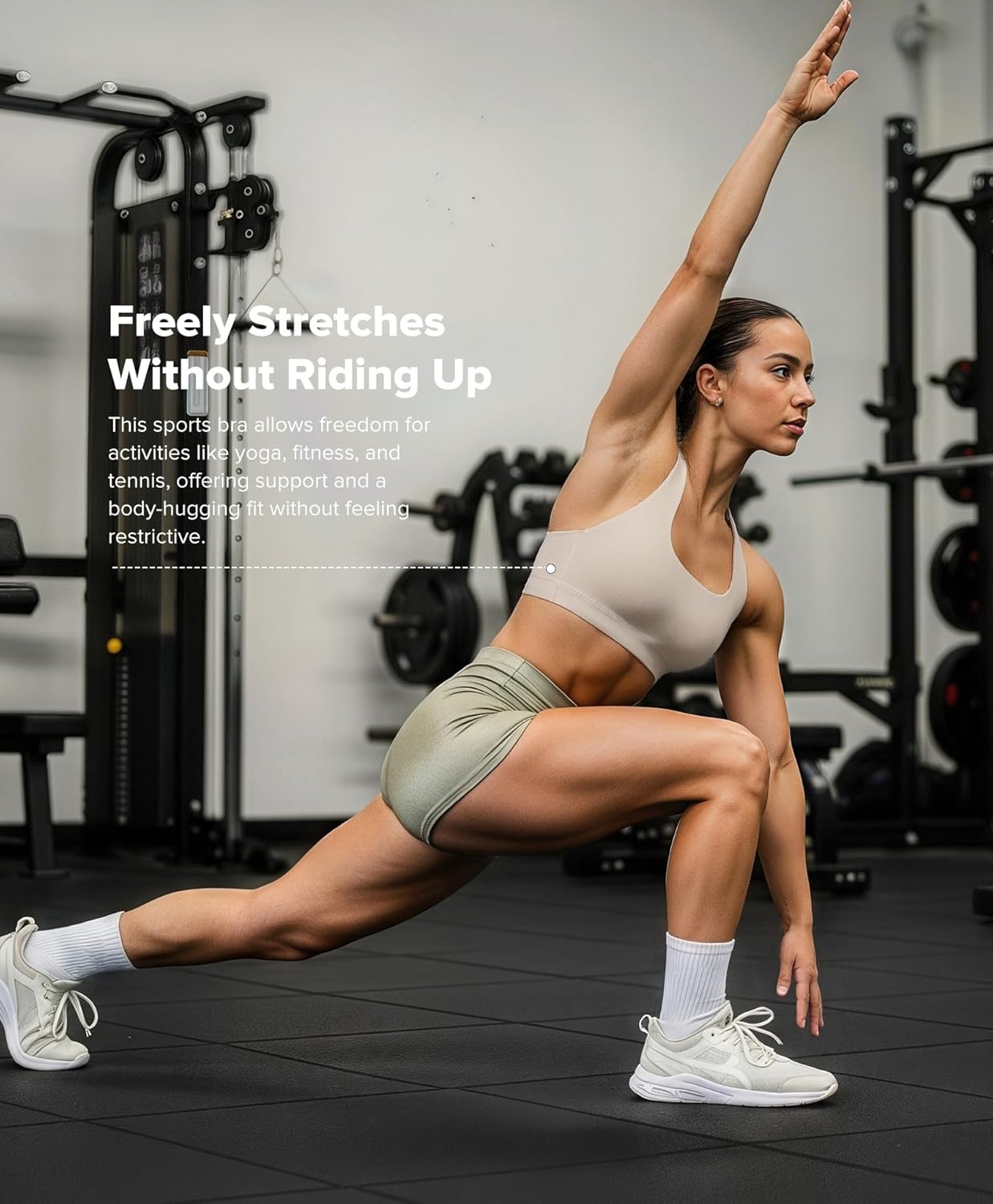 BRXL Women's Halter Adjustable Sports Bras Open Back Padded Workout Gym Yoga Crop Tank Tops - Image 5