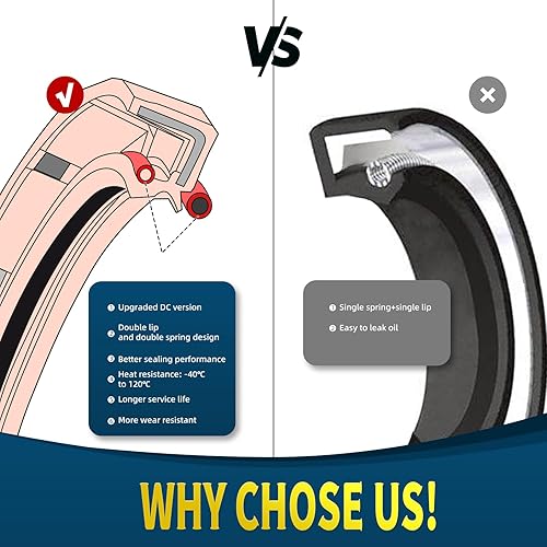 Miniatura 3 de Kit de sellos de horquilla y polvo de 1.850x2.283x0.433 in para Honda CR250R CRF250R CRF250X CRF450X, para Suzuki RM125 RM250 RM-Z250F RM-Z450F,