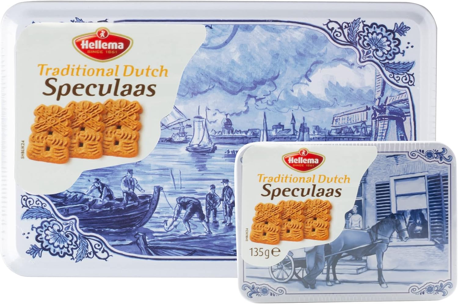 Hellema Speculaas Traditional Dutch Spiced Cookies Biscuits in Classic