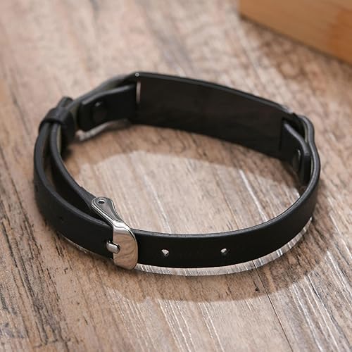 Miniatura 4 de MEALGUET Pulsera de identificación médica para mujer pulsera de alerta médica de acero inoxidable con grabado gratuito