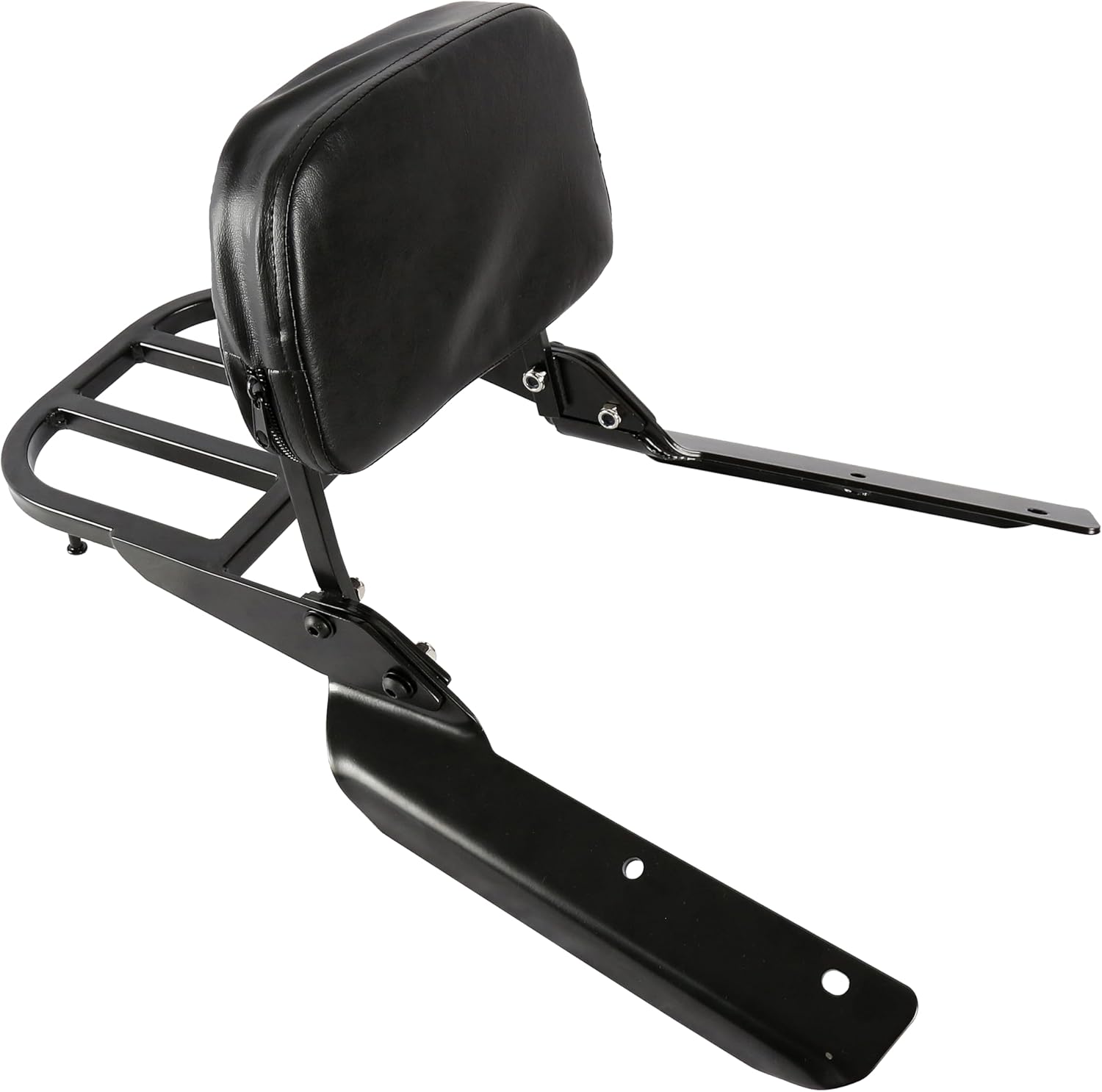 KUAFU Rack Carrier w/Sissy Bar Backrest Compatible with 2014-2018 Honda CTX700 Black Rear Luggage Holder Shelf Motorcycle