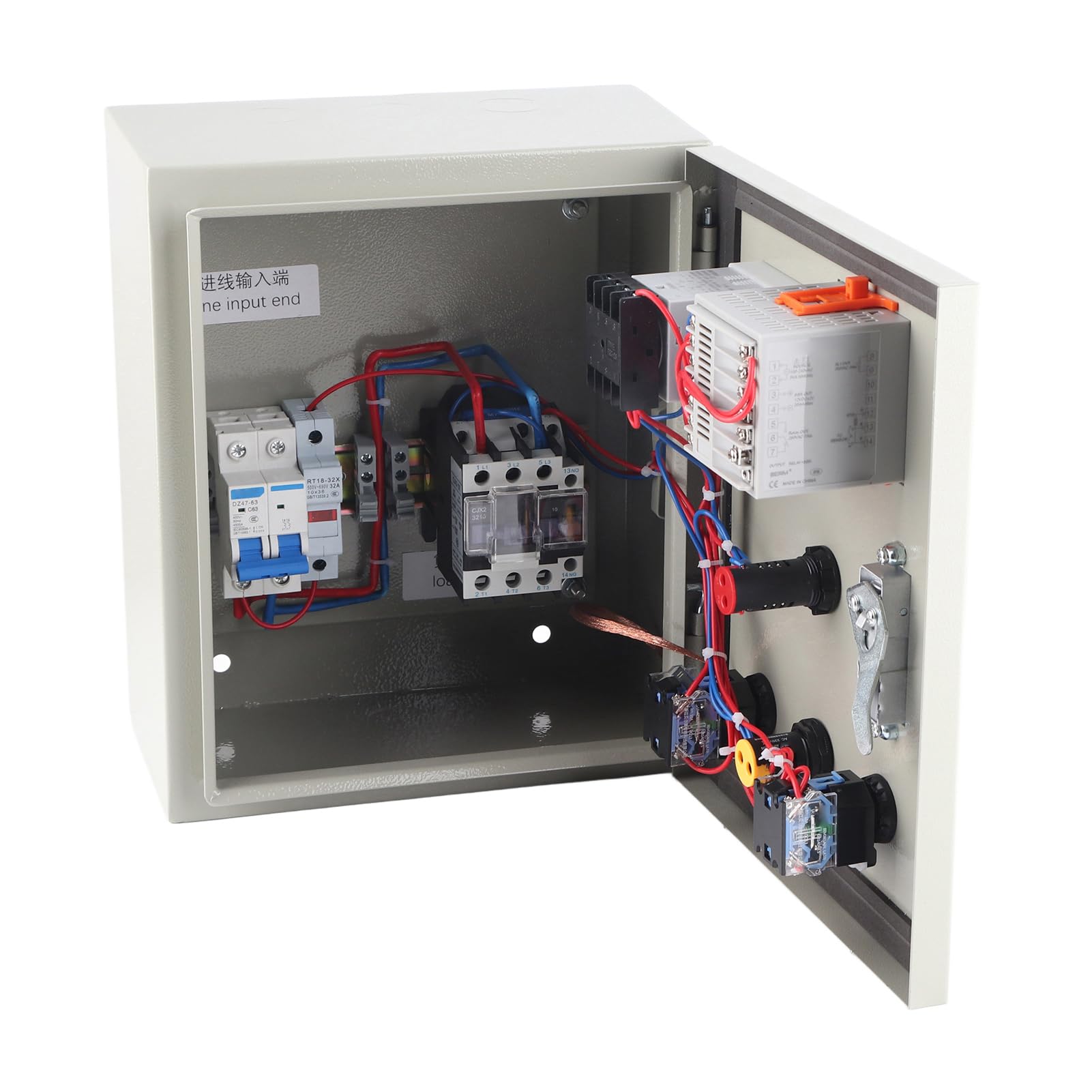 Caja de control de temperatura, controlador de temperatura PID caja de termostato con termopar, CA 7,5 KW, control preciso, pantalla clara, adecuada para varios Machi
