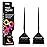 Framar Root Repair Hair Color Brush Set - Hair Dye Brush Kit, Hair Coloring Brushes For Hair Stylist, Tint Brushes for Hair Color, Extra Control Near Scalp - 2 Pack Black