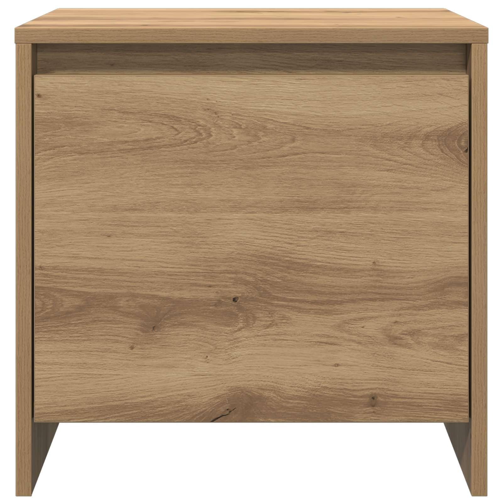 Nachttisch Artisan-Eiche 45x34x44,5 cm Holzwerkstoff | Rustikales Design aus langlebigem Holzwerkstoff, max. 60 kg Belastung, pflegeleicht mit feuchtem Tuch