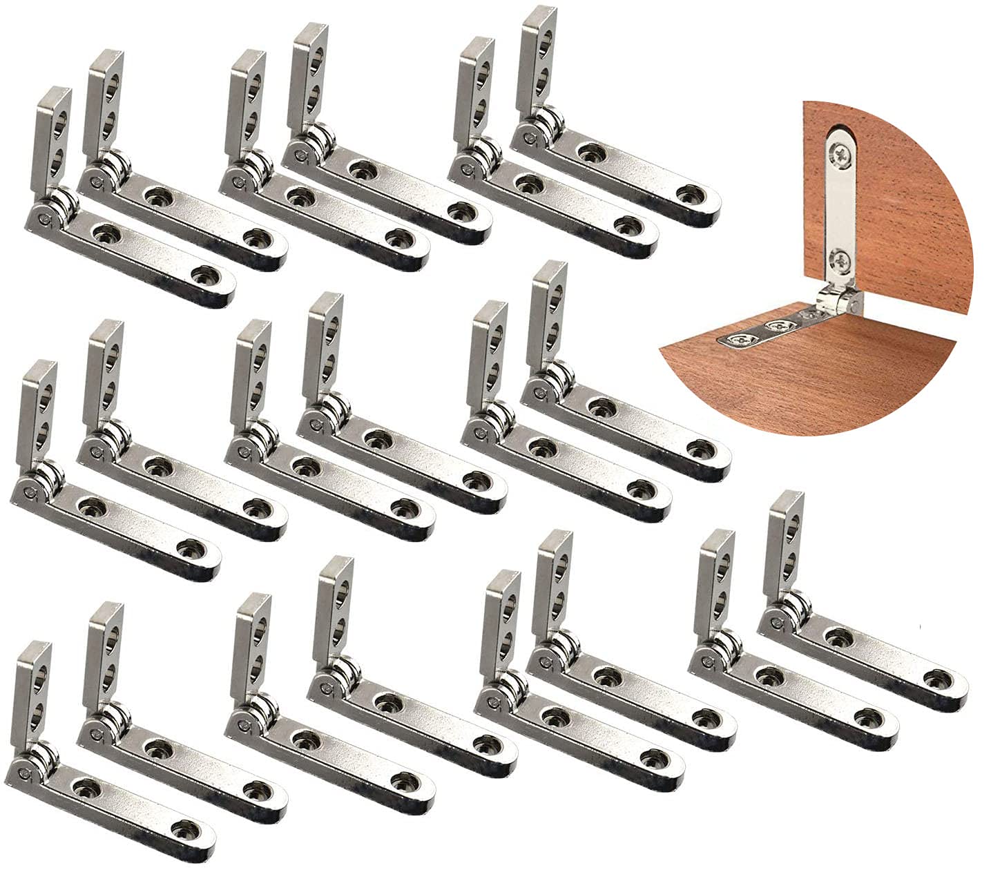 Buy TamBee 20 Pcs Jewelry Box Hinges 90 Degree Wooden Box Accessories