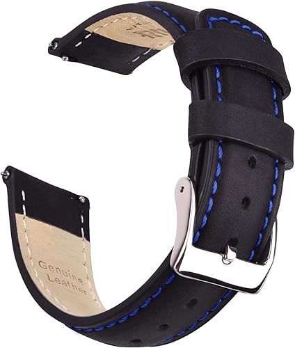 Ritche - Correa de reloj de cuero de liberación rápida, 18, 19, 20, 21, 22, 23 y 24mm