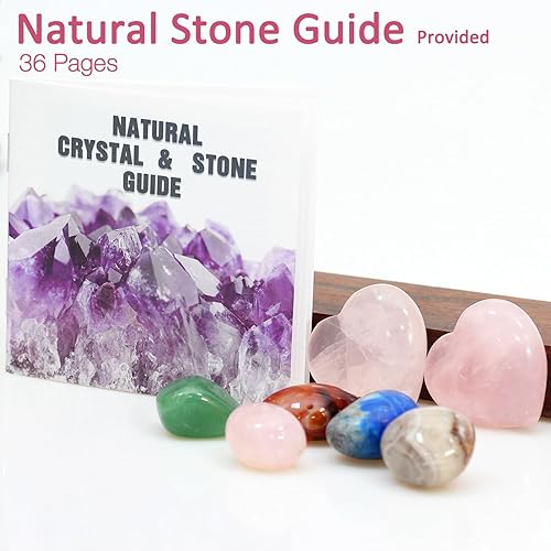 Miniatura 3 de 2 cristales de corazón de cuarzo rosa natural (1.7 pulgadas), piedra de preocupación del corazón, cristales curativos y piedra de palma