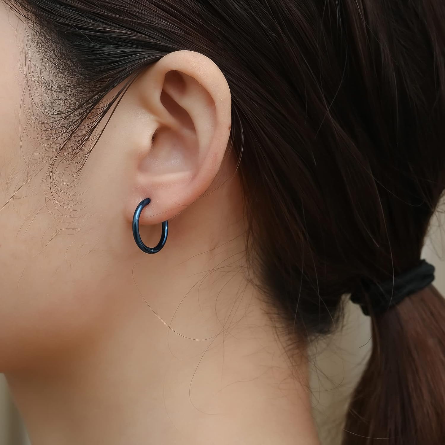 316L Surgical Stainless Steel Small Hoop Earrings 8mm 10mm 12mm 14mm Hypoallergenic Huggie Hoop Earrings Helix Lobes Hinged Sleeper Earrings Cartilage Piercings - Image 5