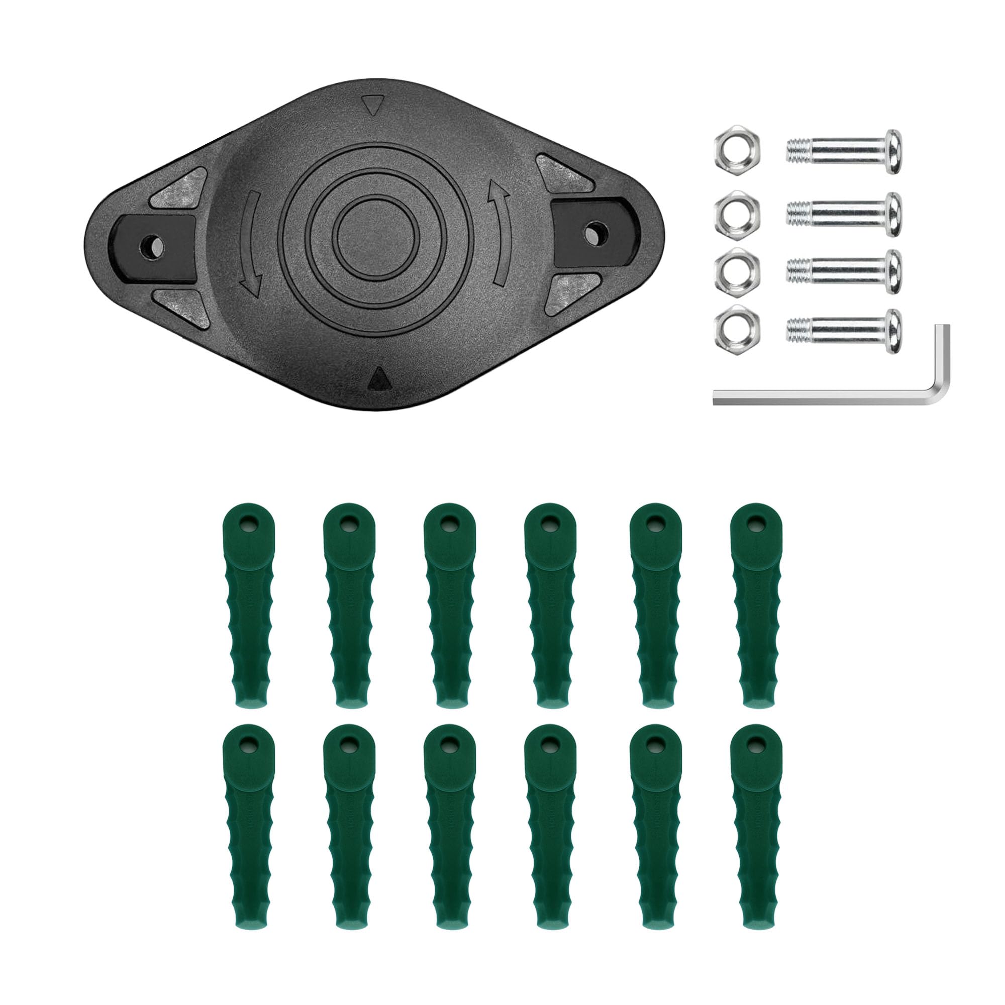 RUIITEN Trimmer Blade Head Compatible with Parkside PRTA 20-Li A1, PRTA 20-Li B1, PRTA 20-Li B2, PRTA 20-Li C3, PRT 300 A1, PRT 550 A1, PRT 50 A3, PRT 550 A3 (1 Trimmer Head+12 Blades+4 Screw Set)