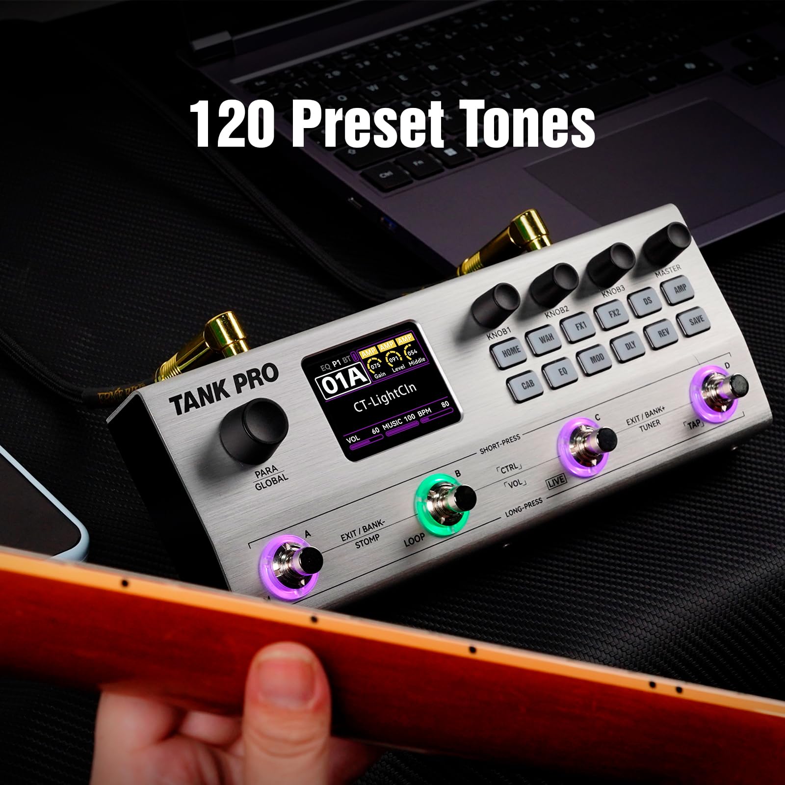 Amazon.com: M-VAVE Tank Pro Multi-Effect Bass Guitar Pedal 304+ Amazon.com: M-VAVE Tank Pro Multi-Effect Bass Guitar Pedal 304+