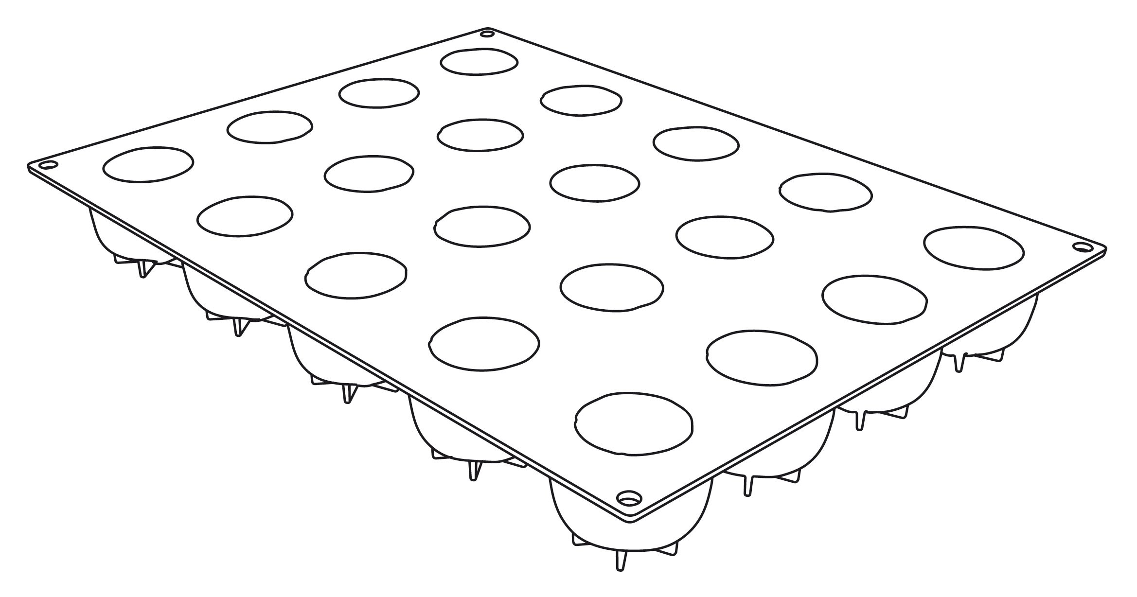Mold Mandarin 20 Cake Prints Silicone