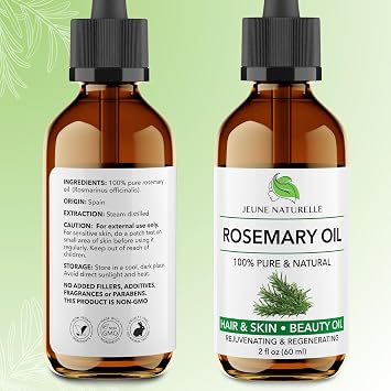Rosemary Oil for Hair Care & Growth, 100% Pure, Natural, Therapeutic Grade
