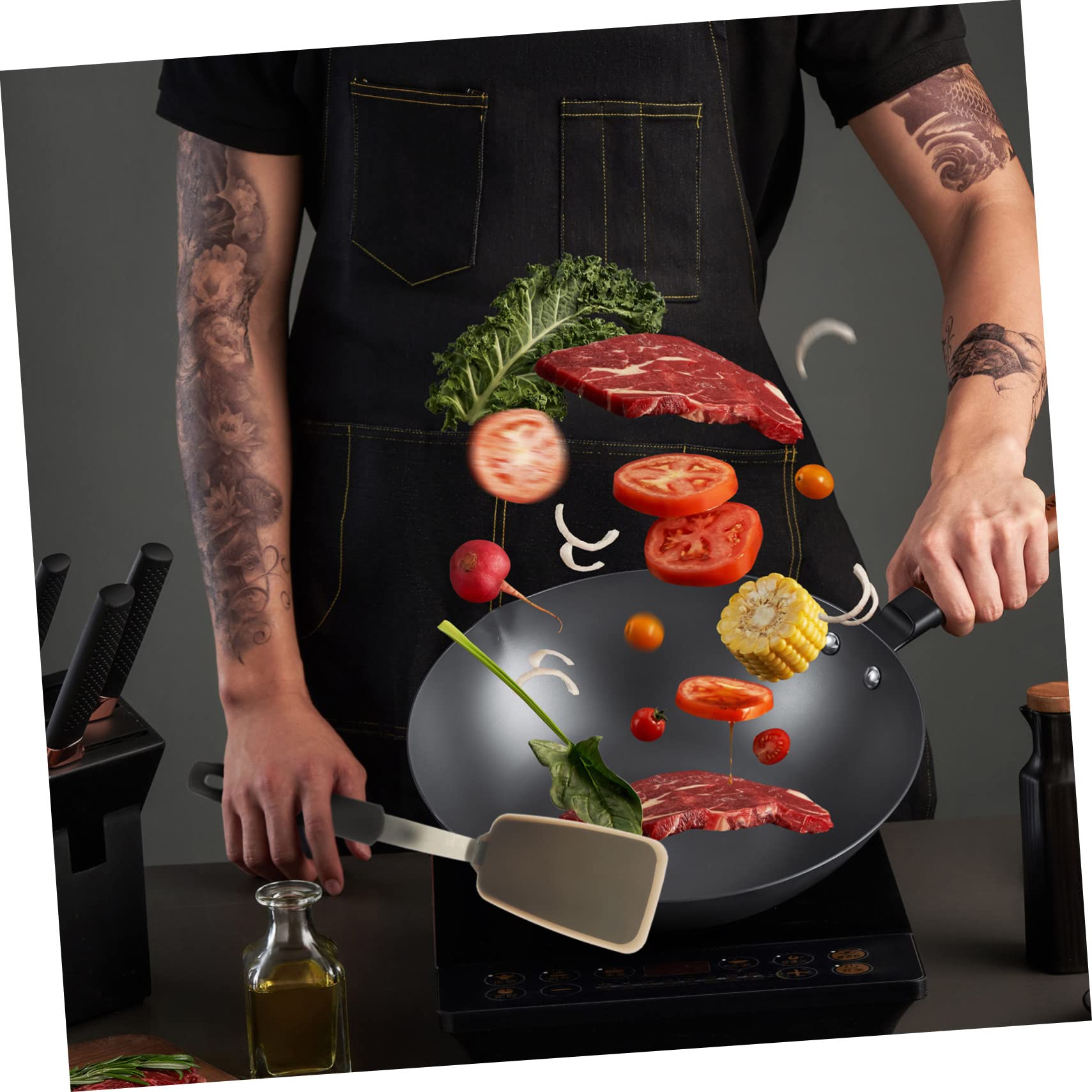 TOPBATHY Spatole in Silicone 3pezzi per Cottura Facile da Pulire Adatto Cucina Domestica Hotel