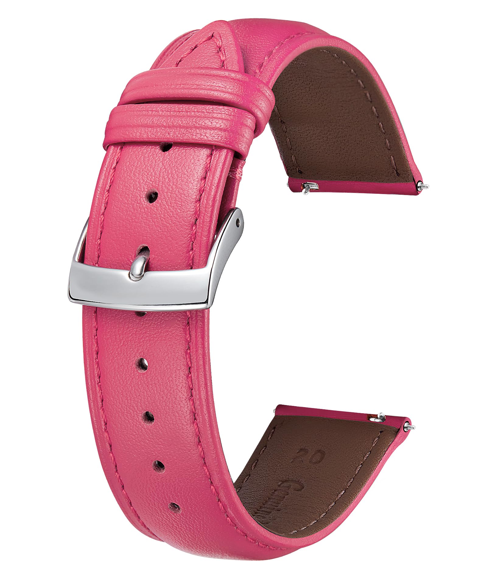 BINLUN Leather Watch Bands Quick Release Premium Calfskin Replacement Watch Strap Multicolors Watchbands for Men Women 12mm 14mm 16mm 18mm 19mm 20mm 21mm 22mm