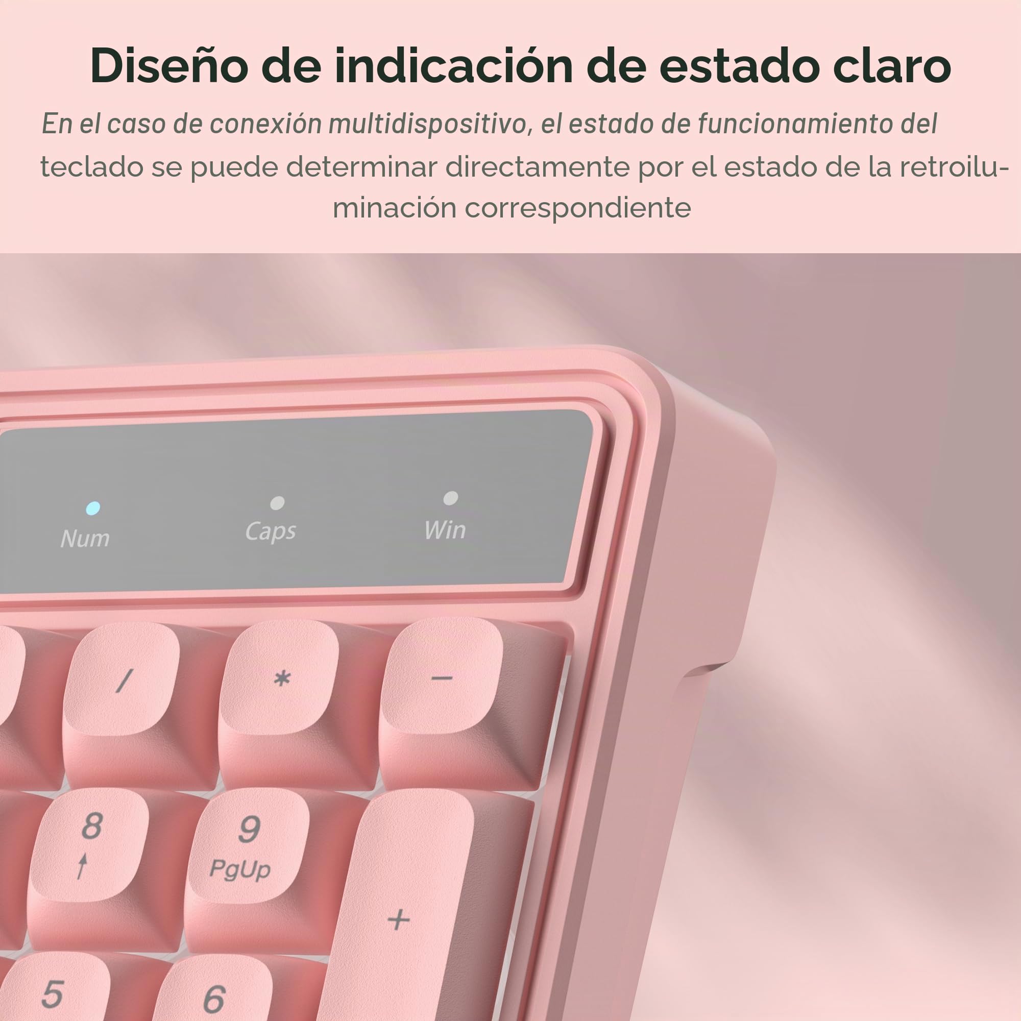 MageGee GK980 - Combo de teclado y mouse rosa cremoso, teclado retroiluminado RGB con cable para juegos, mouse de sensibilidad ajustable para PC/loptop/Mac