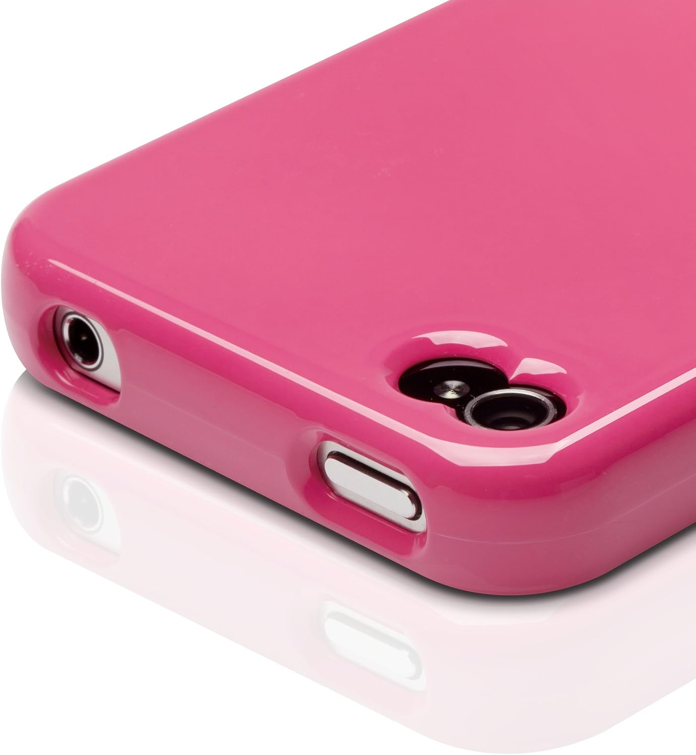 elago S4 Glide Case for AT&T, Sprint and Verizon iPhone 4/4S - eco Friendly Packaging (Hot Pink+White)