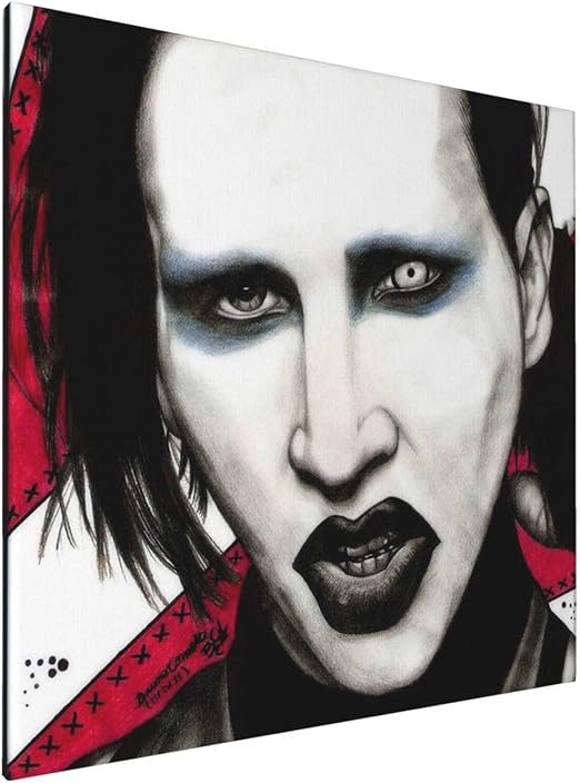 Amazon ファッション壁絵画マリリン マンソン Marilyn Manson 8 インテリア キャンバス絵画 家の壁の装飾画 壁飾り 壁ポスター アートデリ ポスター パネル インテリア絵画 インテリア装飾 ソファの背景絵画50 50cm ウォールステッカー オンライン通販