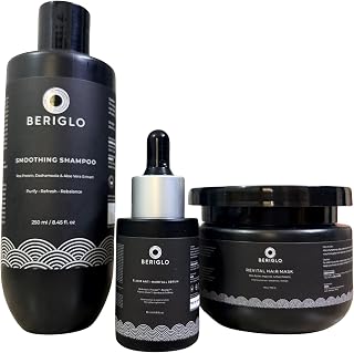 BERIGLO HAIR GROWTH RITUAL kit with Anti-Hairfall Serum with Redensyl™, PROCAPIL™, Smoothing Shampoo with botanical extrac... Price In India