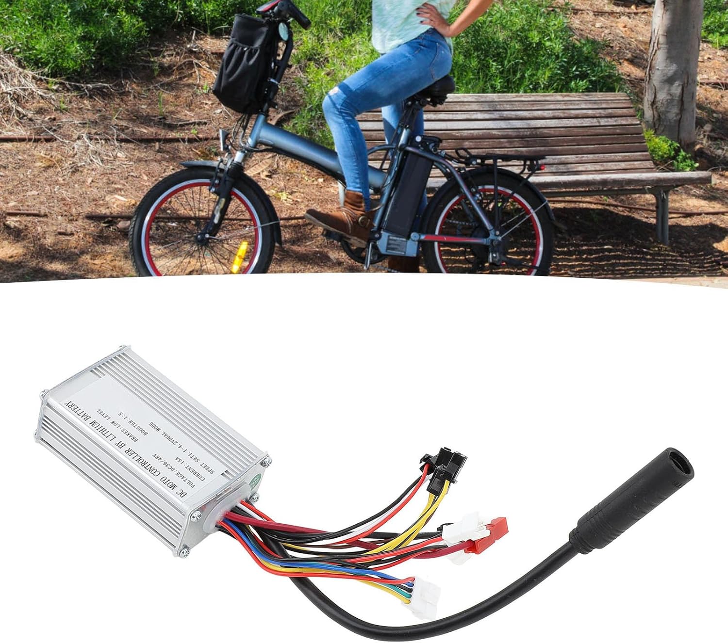 Topyond Electric Bikes Brushless Controller 250W 15A Lithium Battery Brushless Motor Modification Controller for Electric Bike 36v 48v Controller Ebike Controller