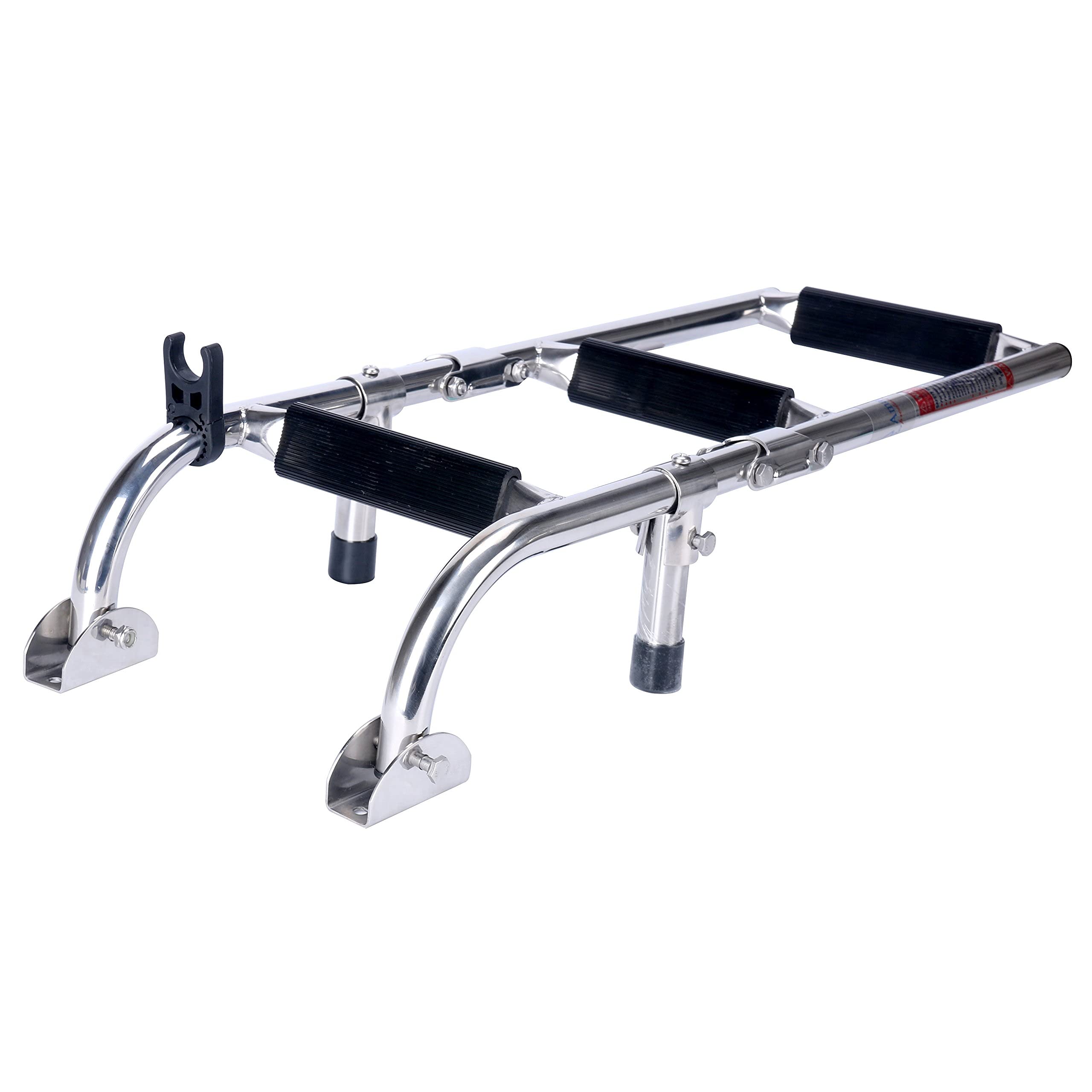 Échelle arrière pliante en inox 3 marches antidérapantes pour tableau