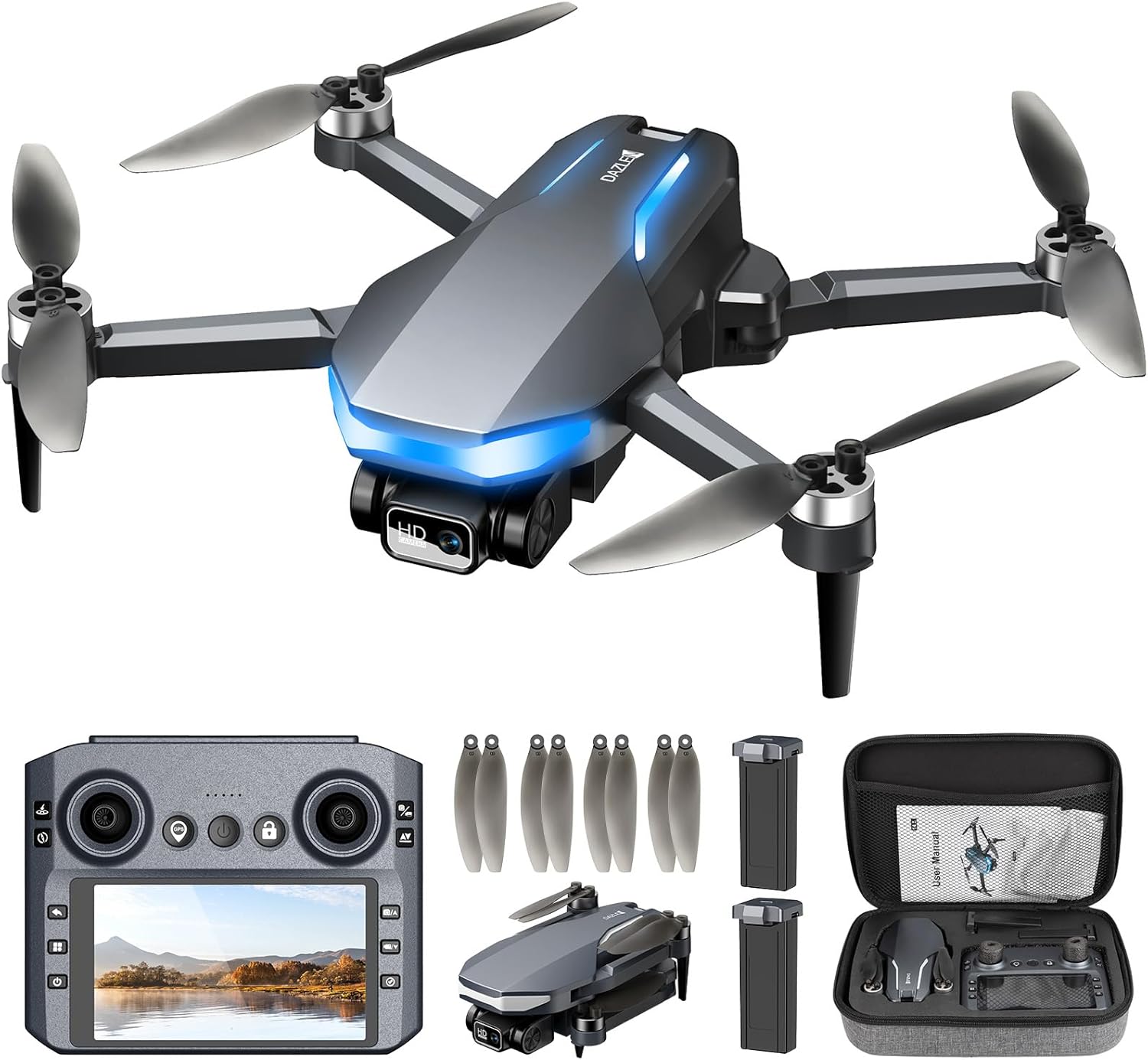 GPS Drone with 2K Camera for Adults