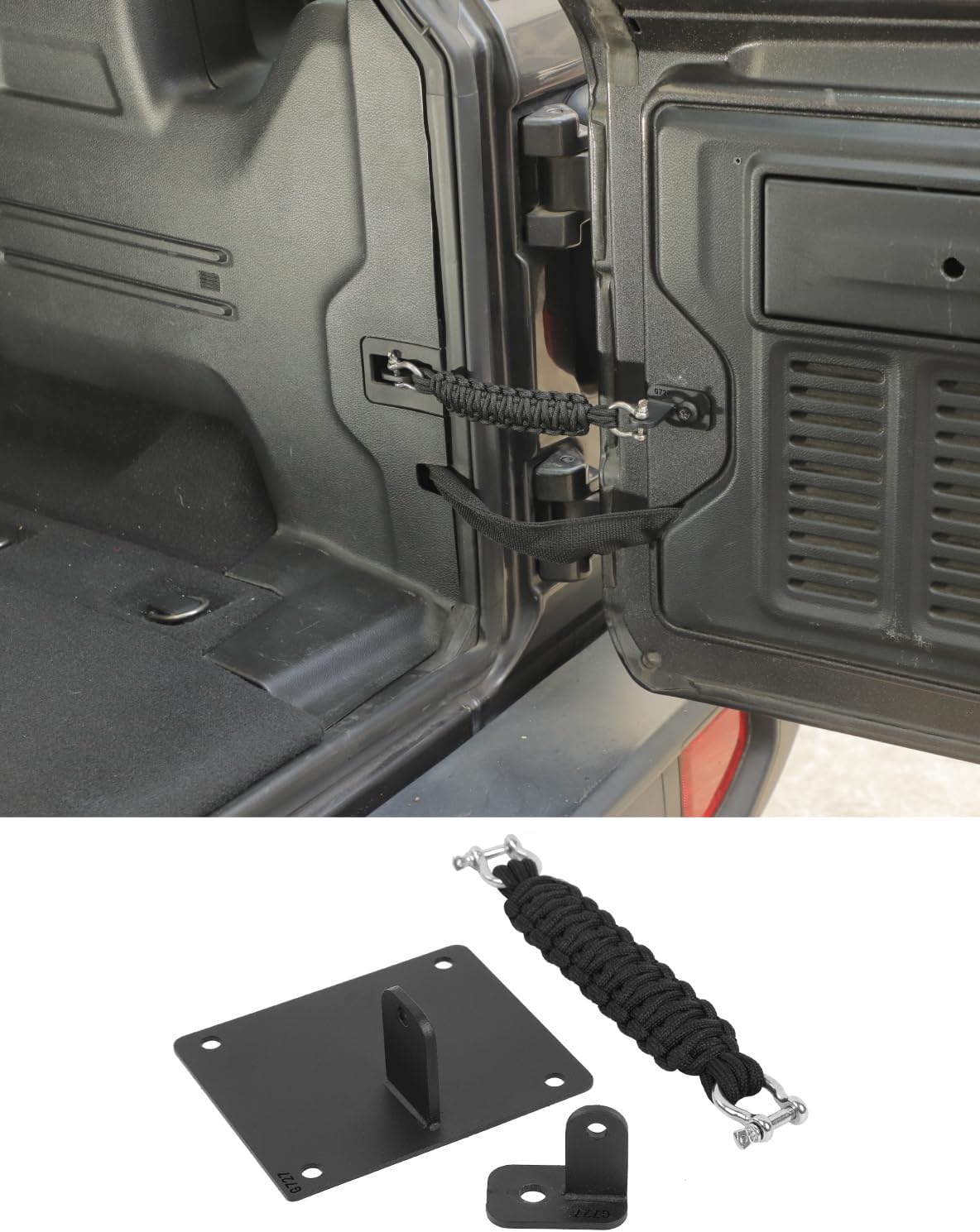 Voodonala for Jeep Wrangler JL JLU 2018-2025 Tailgate Check Tailgate Door Limiting Straps Door Check Limiter,Interior Replacement Update Accessories-JL