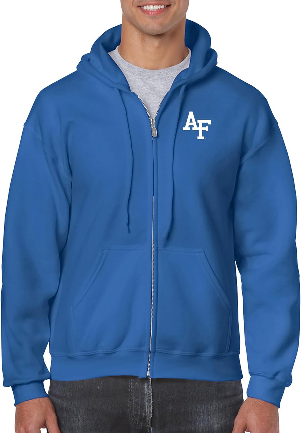 UGP Campus Apparel NCAA Primary Logo, Team Color Full Zip Hoodie, College, University - Image 2