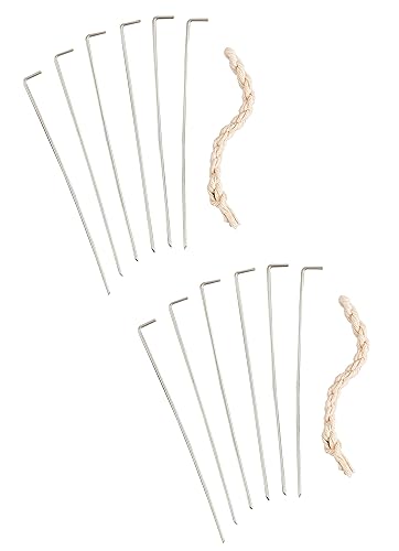 HIC Kitchen Roasting Holiday Turkey Lacer Kit, Cotton Butcher’s Twine,