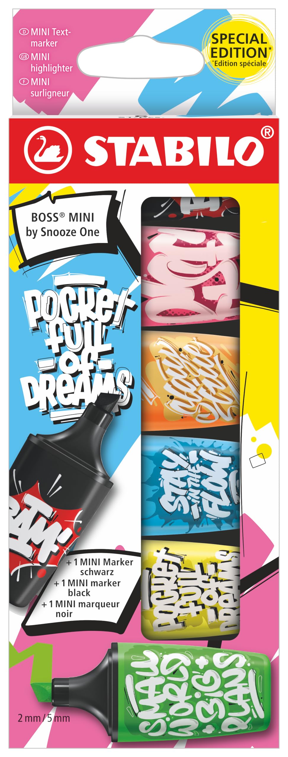 Stabilo Boss Mini 6 Colors Snooze One