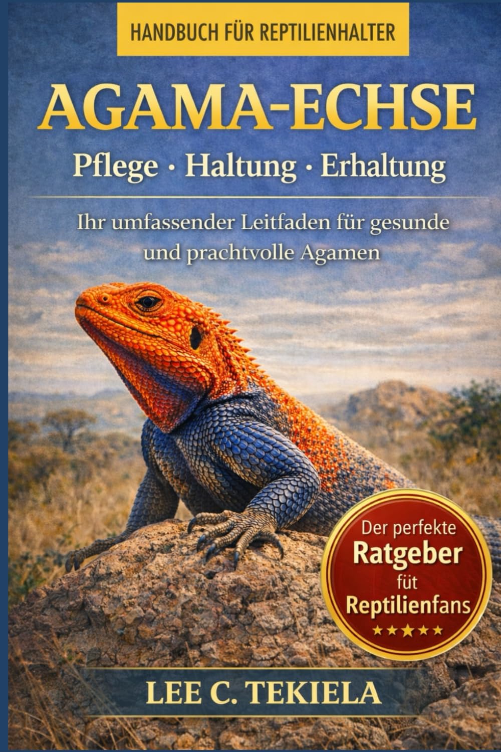 AGAMA-ECHSE: Die farbenprächtigen Reptilien der Alten Welt: Eine detailreiche Illustrationsserie