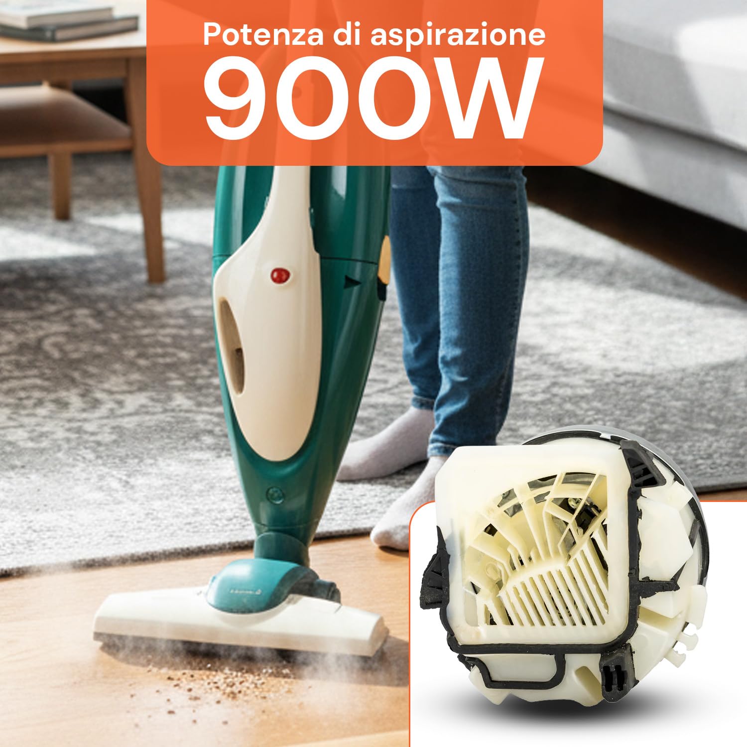 Avilia - Motore Folletto VK135 900W 220/240V Alta Qualità per Ricambio Aspirapolvere, Facile Installazione e Prestazioni Potenti e Durature