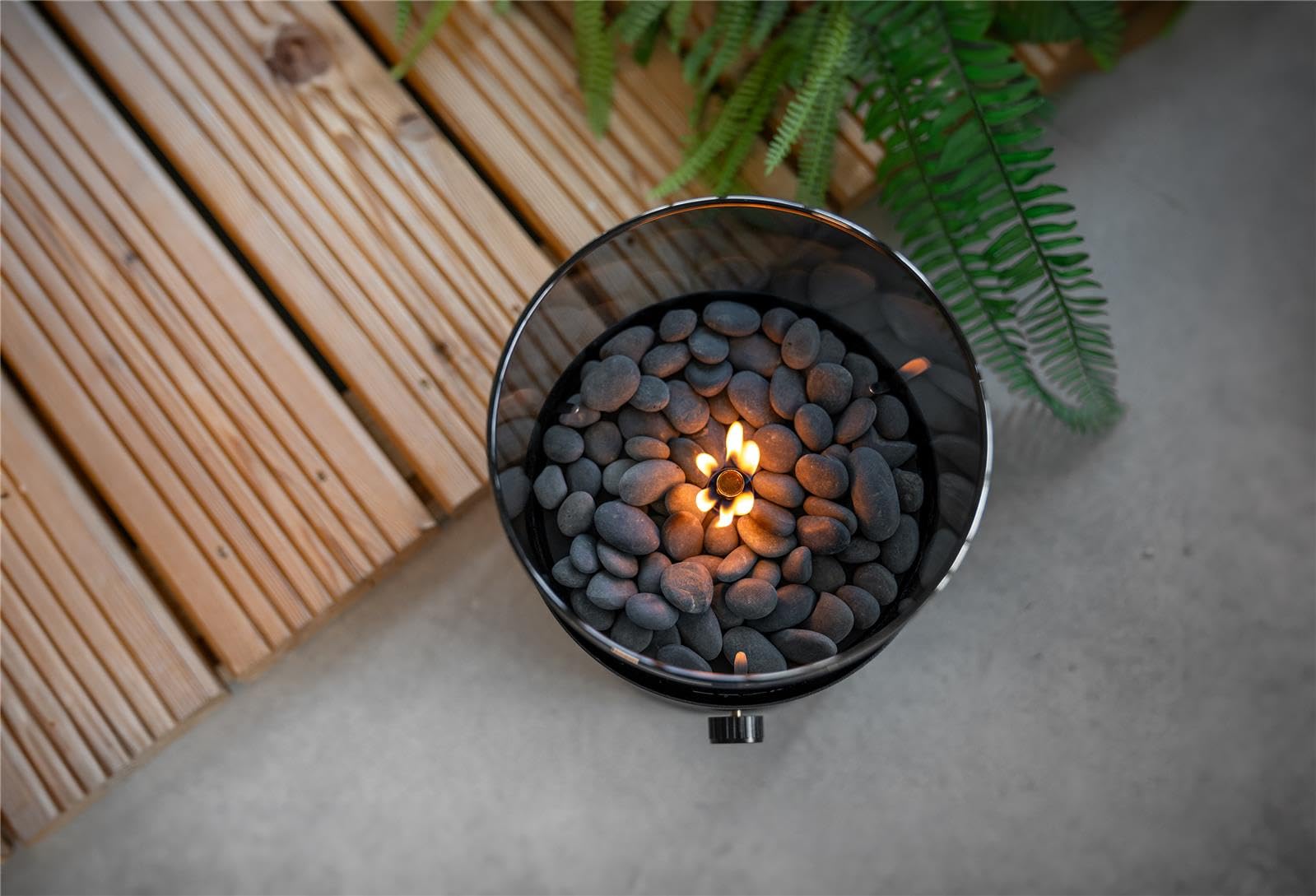 Cosiscoop gaslantaarn Black Smoked XL
